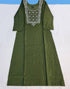 Bangalore Silk Kurtis With Mirror Neck Work