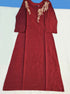 Bangalore Silk Kurtis With Neck Work