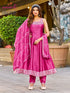 Aanchi Presents Orchid Vichitra Silk Embroidery Worked Kurti With Bottom And Dupatta Collections