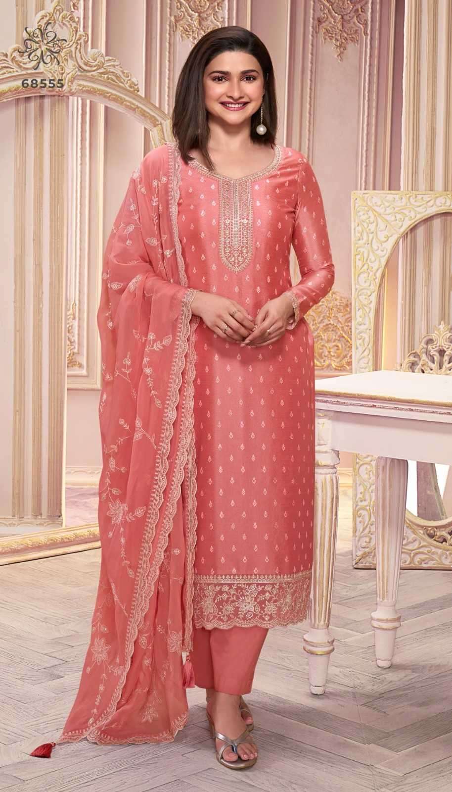 Vinay Presents Kuleesh Purva Hitlist Beautiful Print Thread Embroidery Georgette Suits Collections
