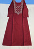Bangalore Silk Kurtis With Mirror Neck Work