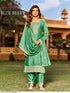 Aanchi Presents Blue Berry Vichitra Silk Kurti With Bottom And Dupatta Collections