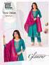 Blue Hills Presents Noor Jahan Chanderi Foil Printed Embroidery Top Bottom And Dupatta Collections
