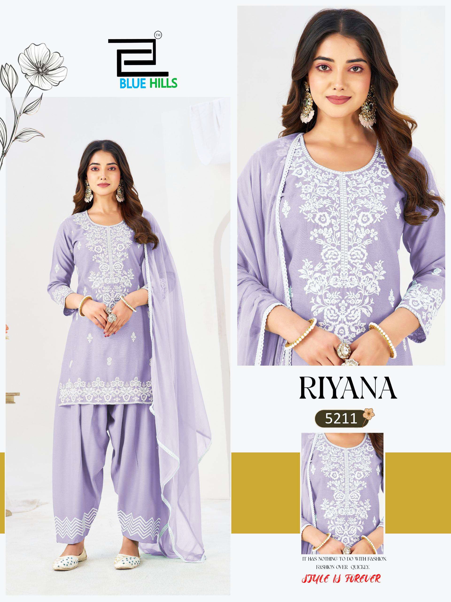 Blue Hills Presents Riyana Latest Designs Farshi Salwar Suit 3 Piece Collections
