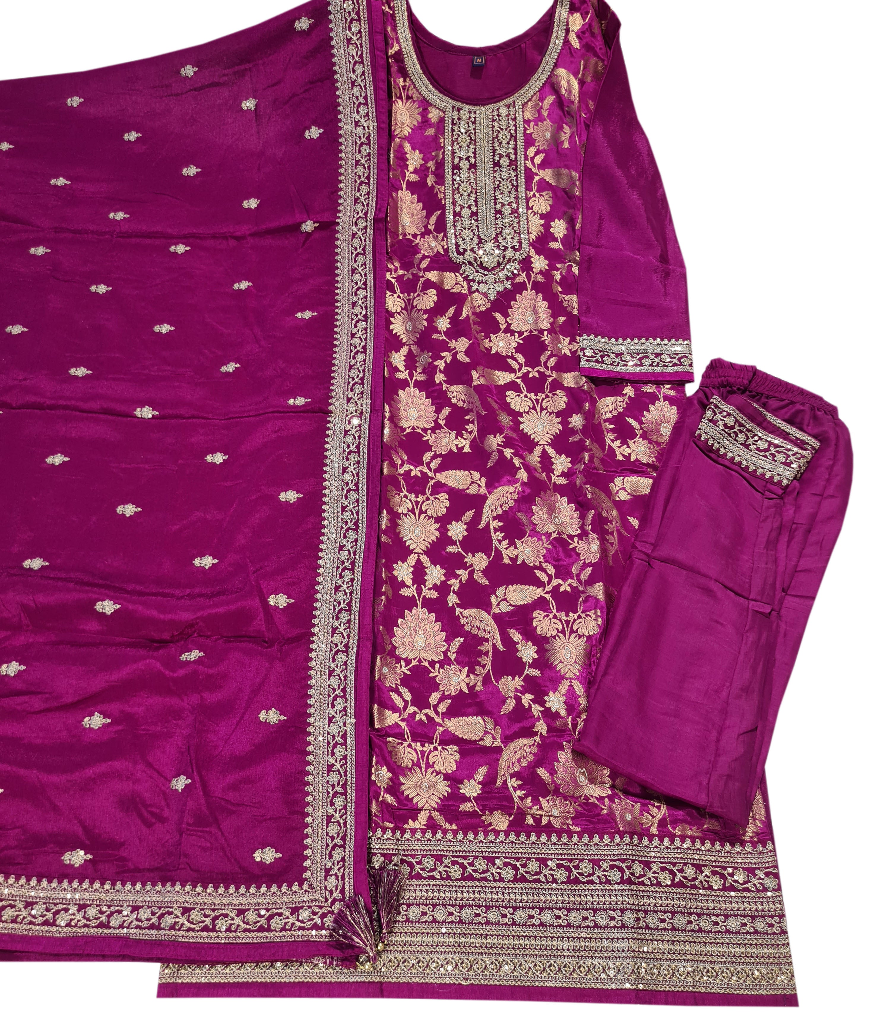 Vinay Fashion Presents Kuleesh Nidhi Beautiful Work Designer Dress Material Festive Collections