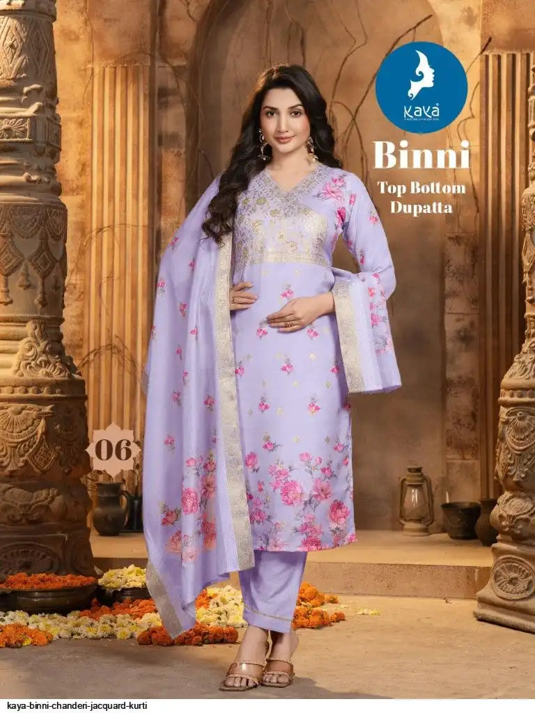 Kaya Binni Chanderu Jacquard Kurti Collections