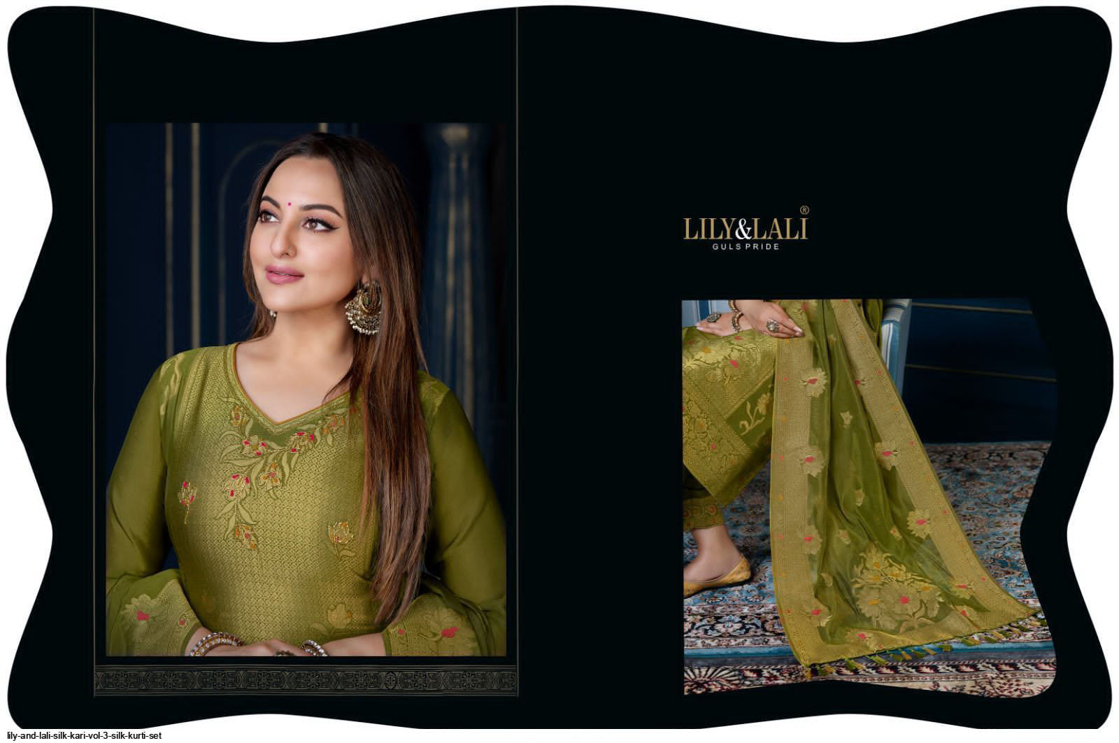 Lily and Lali Silk Kari VOL-3 Silk Kurti with Pant and Dupatta Collections