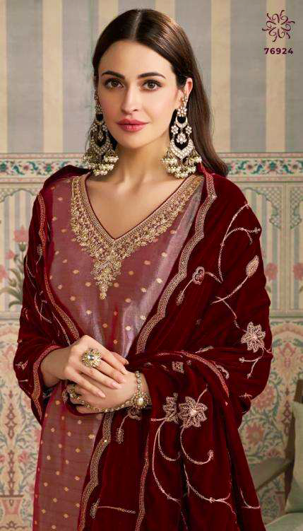 Vinay Presents Kuleesh Sarita Kanjivaram Silk Jacquard 3Pcs Salwar Suit Collections