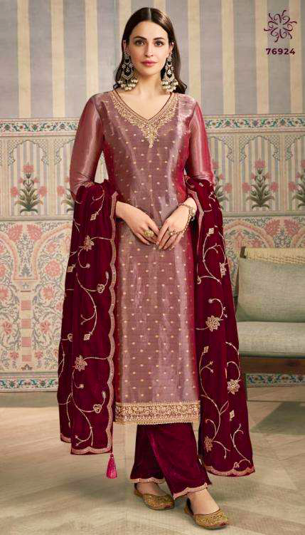 Vinay Presents Kuleesh Sarita Kanjivaram Silk Jacquard 3Pcs Salwar Suit Collections