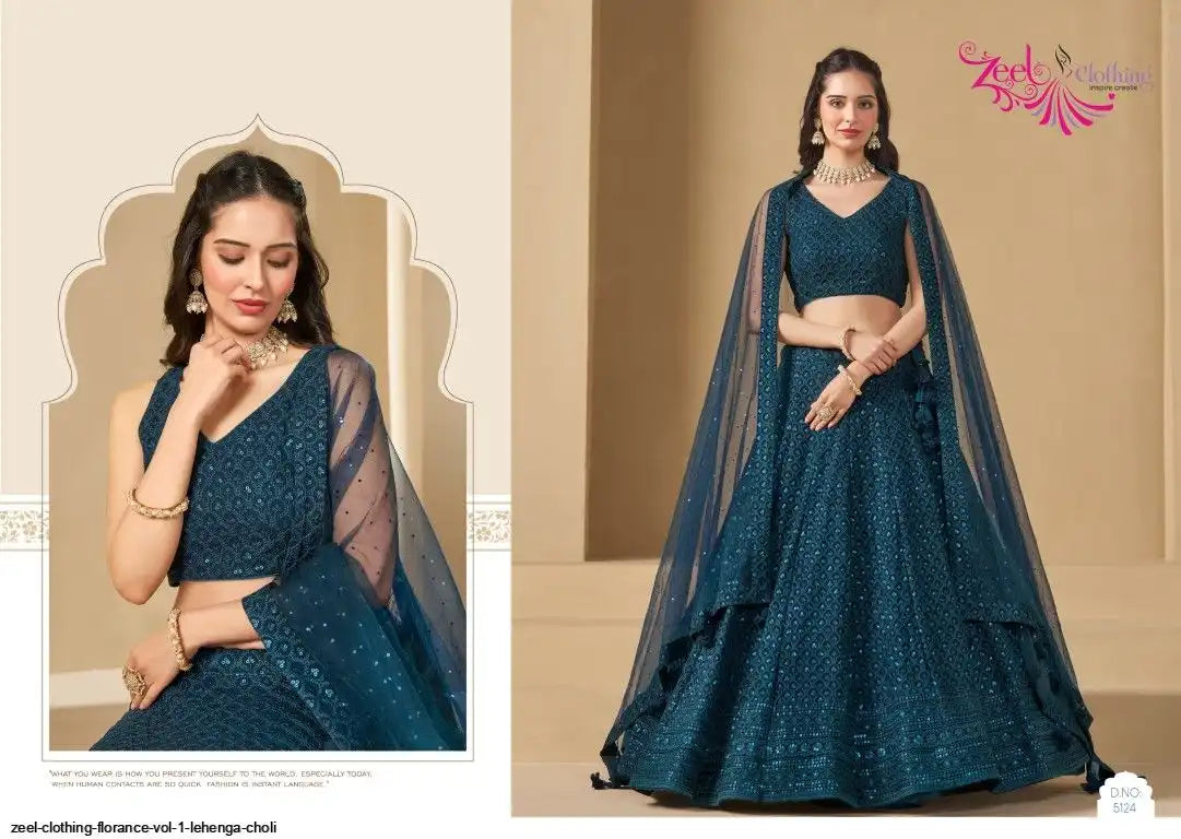 Zeel Clothing Florance VOL 1 Lehenga Choli Collections