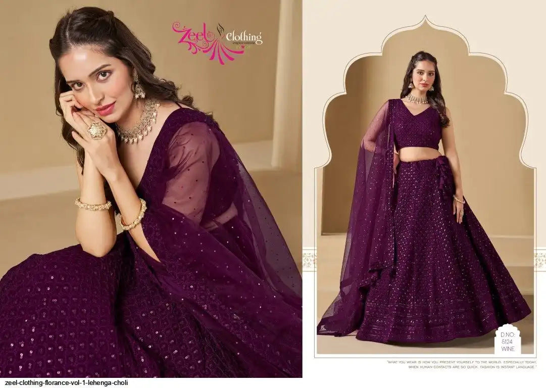Zeel Clothing Florance VOL 1 Lehenga Choli Collections