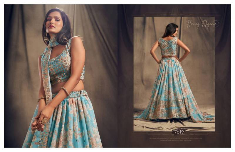 Zeel Clothing Presents VOL-2 Organza Designer Lehenga Choli Collections