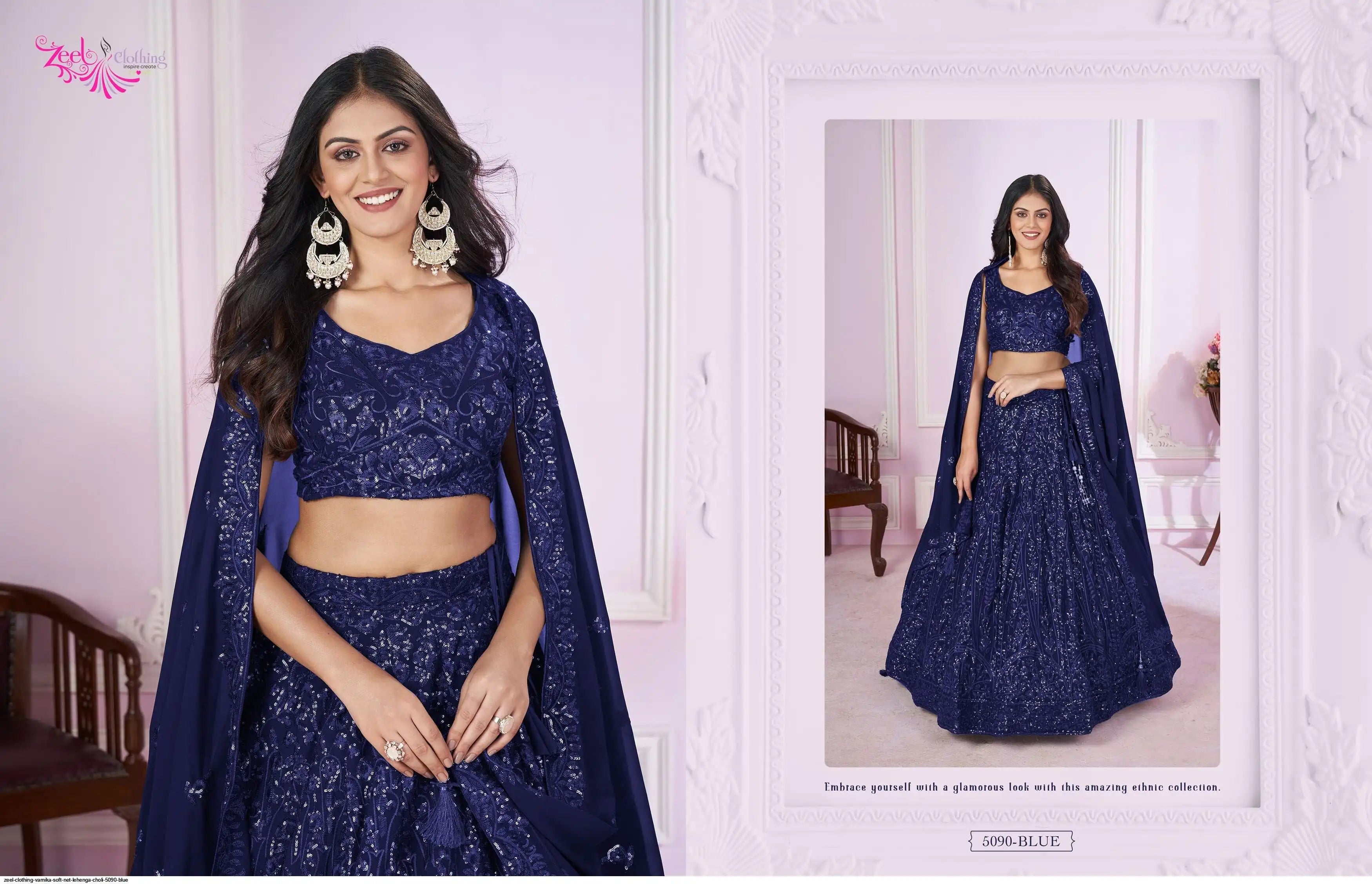 Zeel Clothing Presents Vamika Designer Lehenga Choli Collections