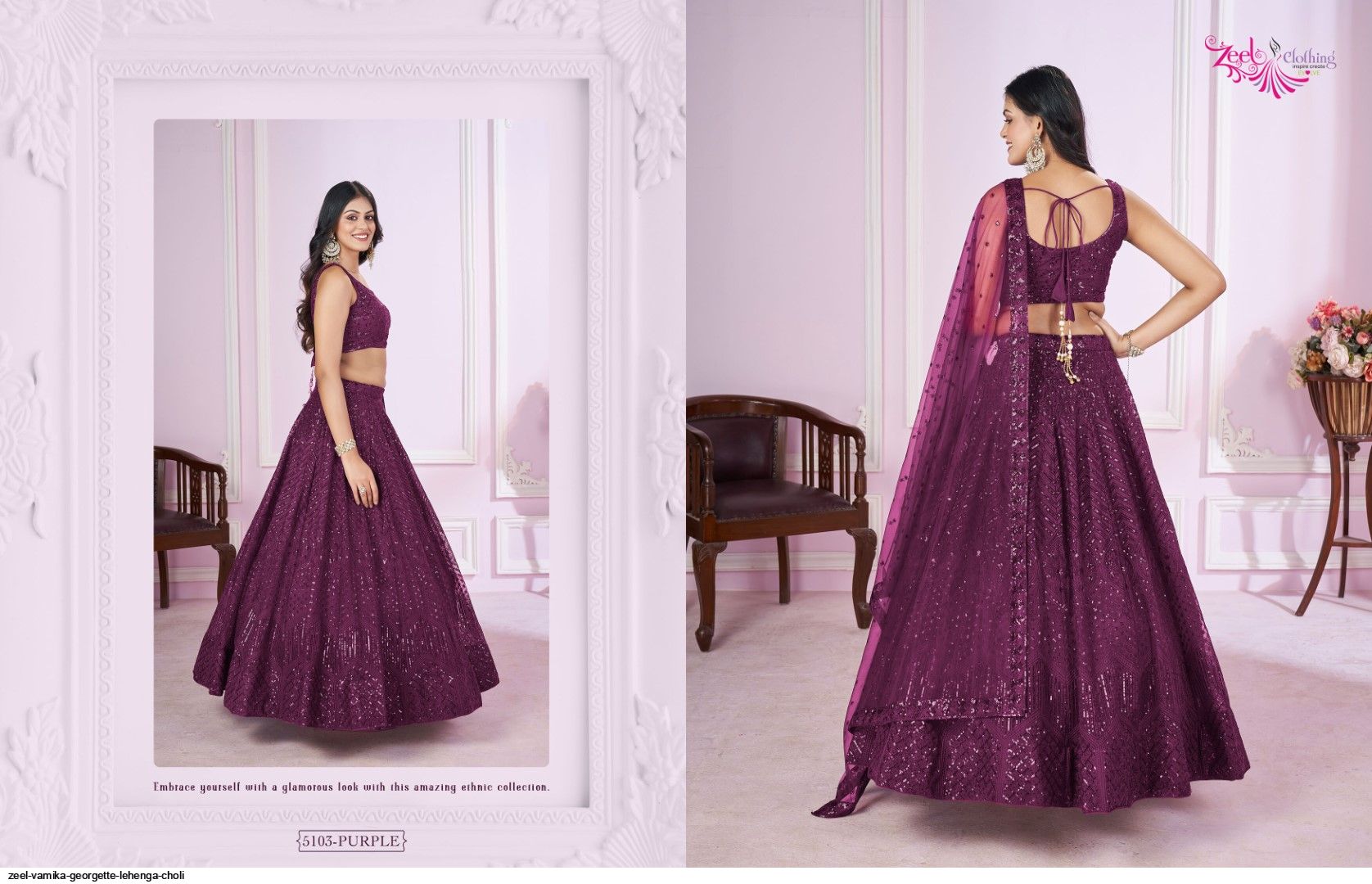 Zeel Clothing Presents Vamika Designer Lehenga Choli Collections