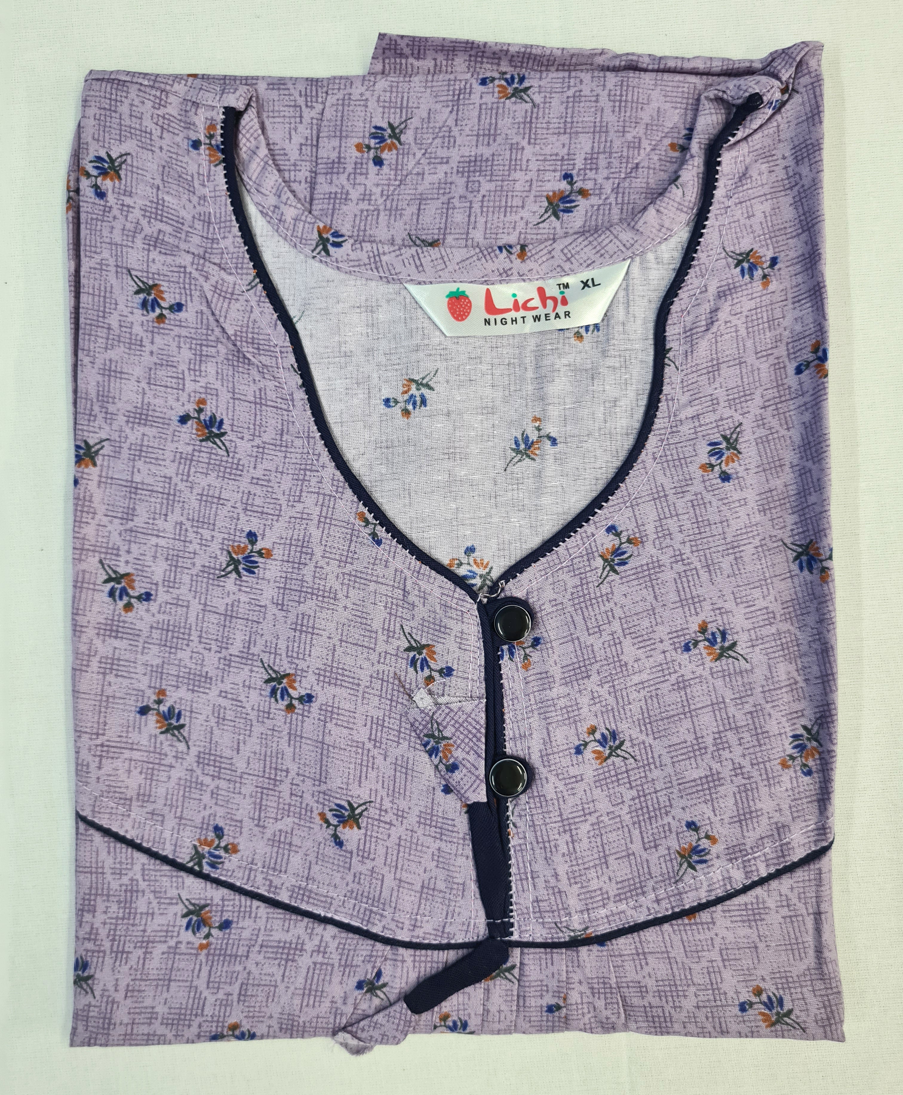 Lichi Cool Cool Printed Cotton Night Gown