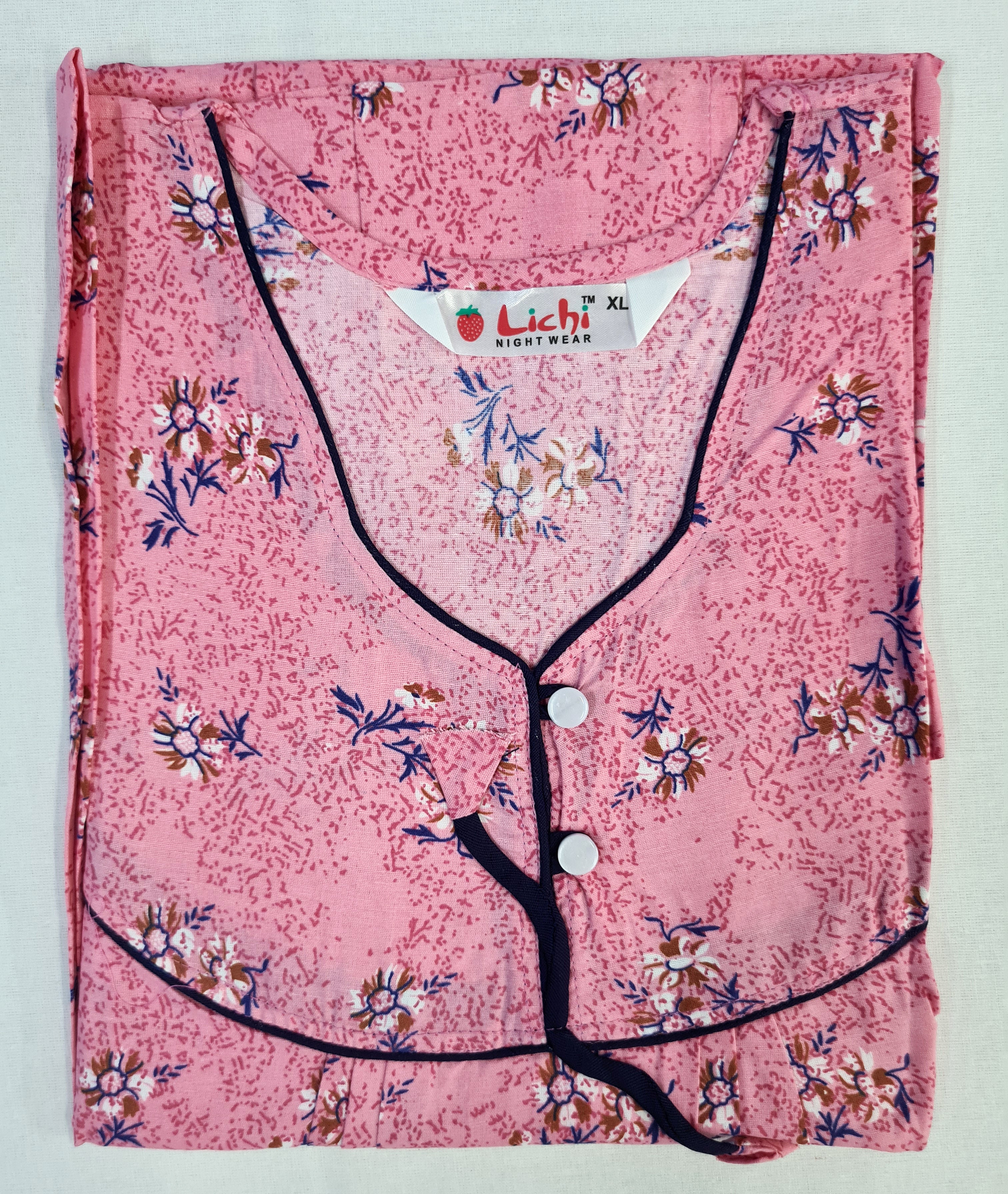 Lichi Cool Cool Printed Cotton Night Gown