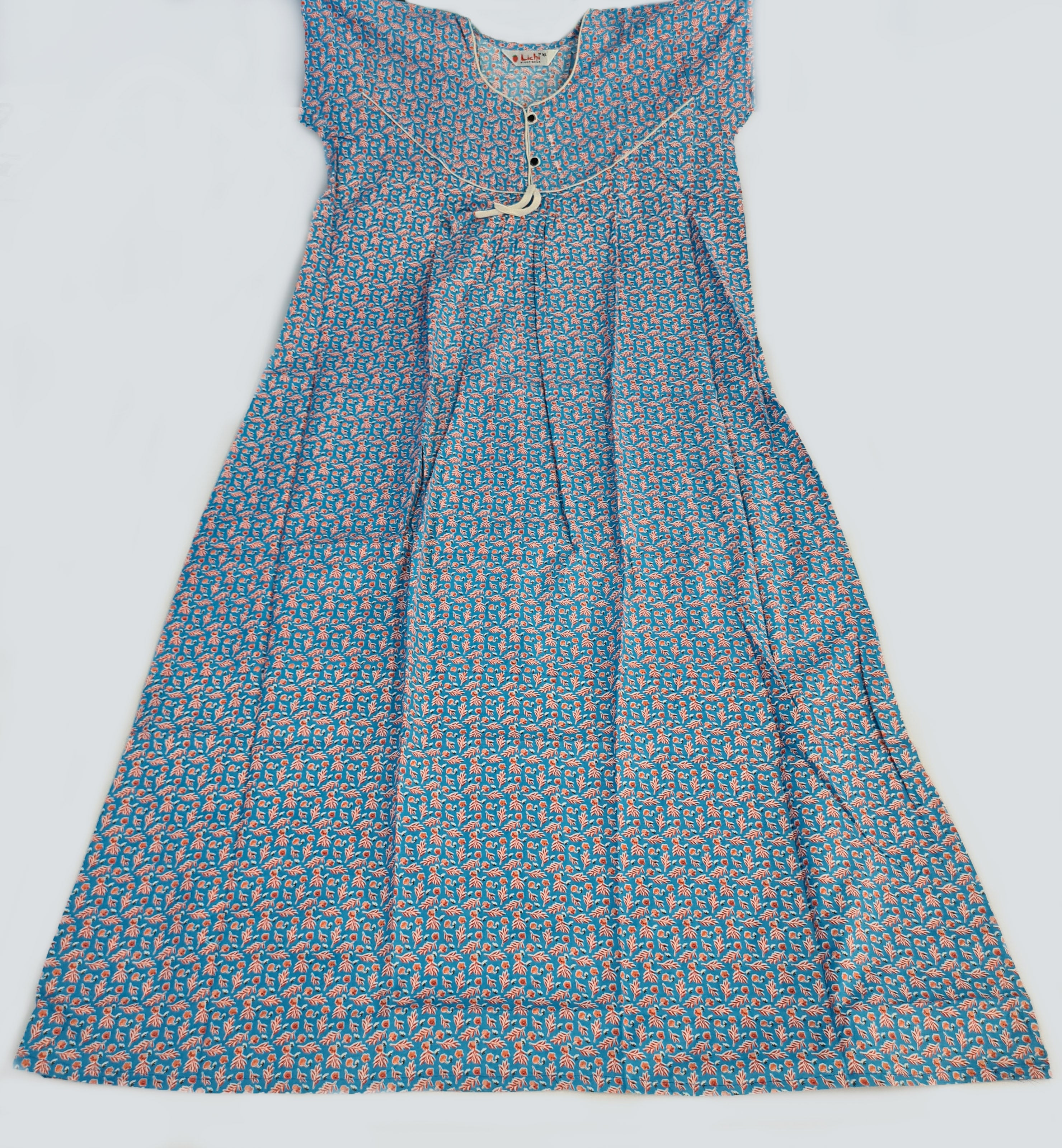 Lichi Cool Cool Printed Cotton Night Gown