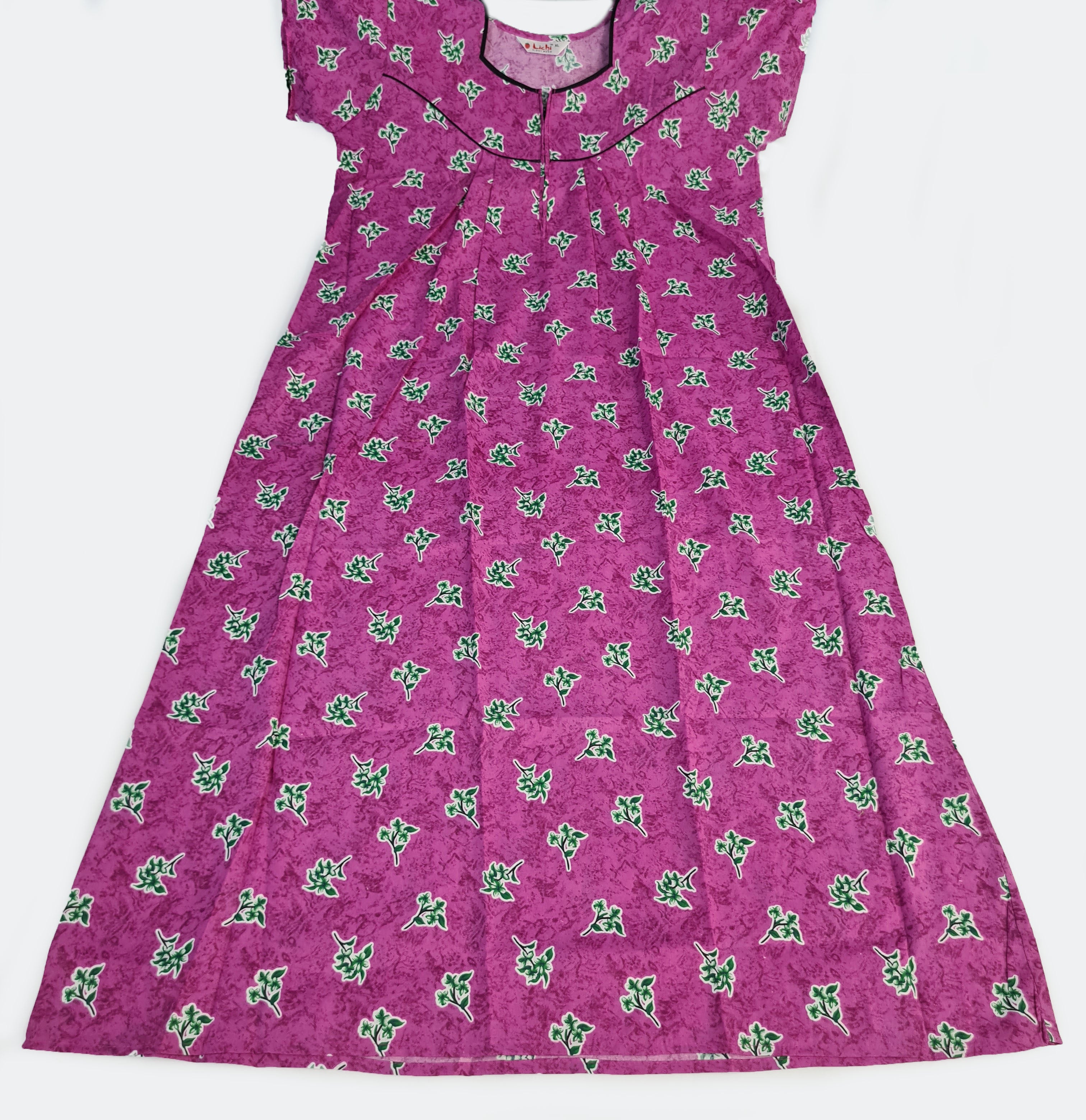 Lichi Cool Cool Printed Cotton Night Gown