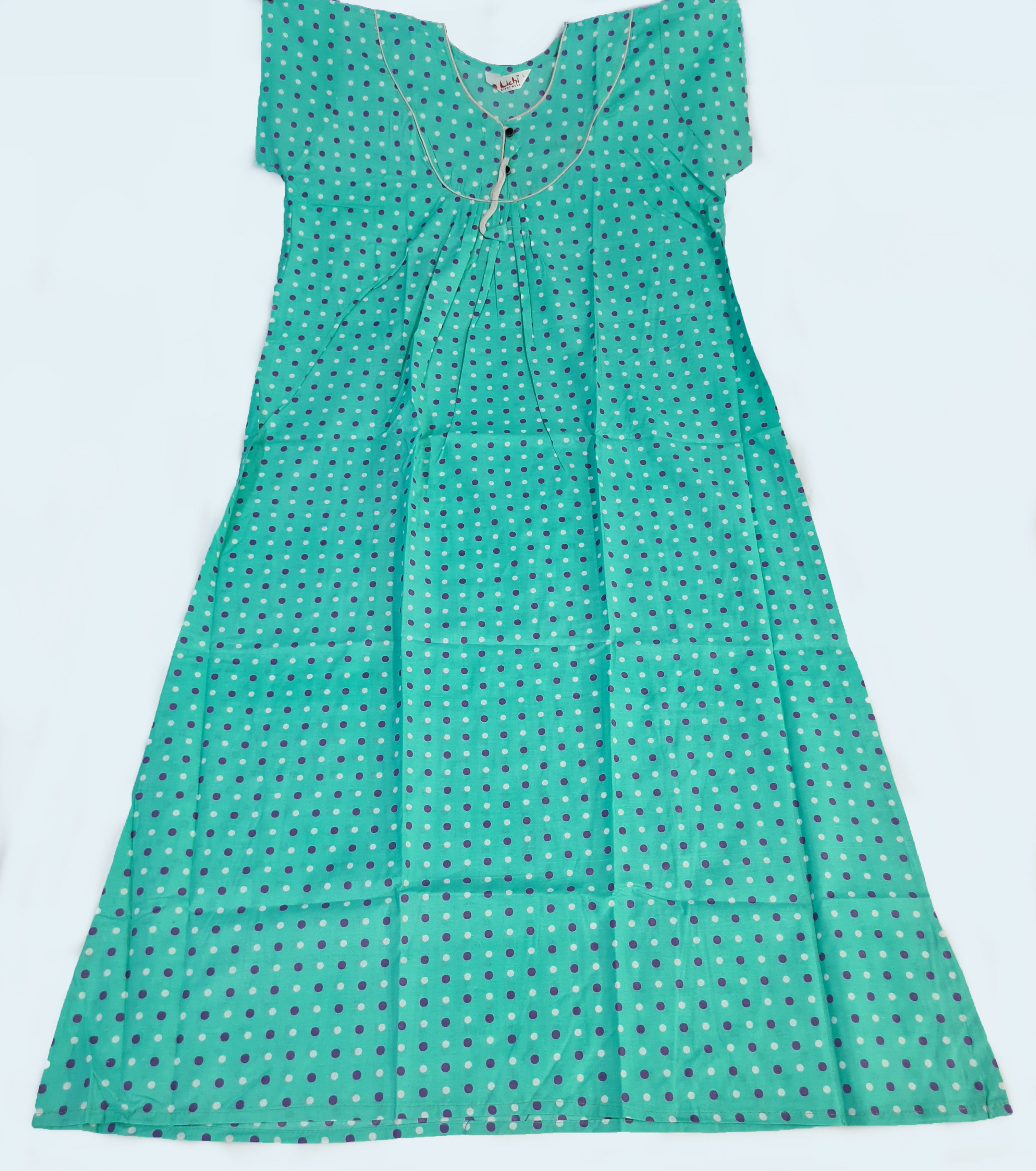 Lichi Cool Cool Printed Cotton Night Gown