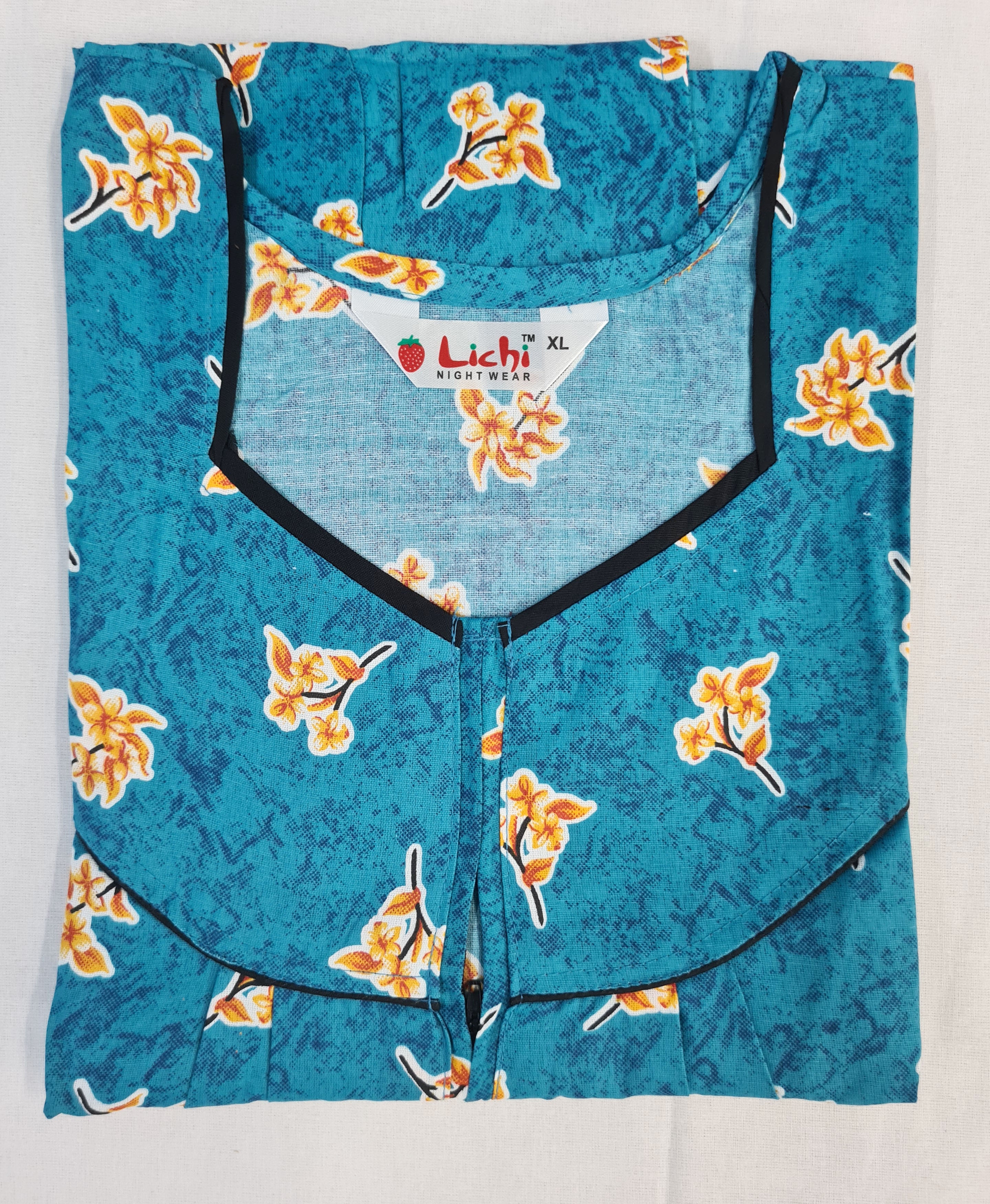 Lichi Cool Cool Printed Cotton Night Gown