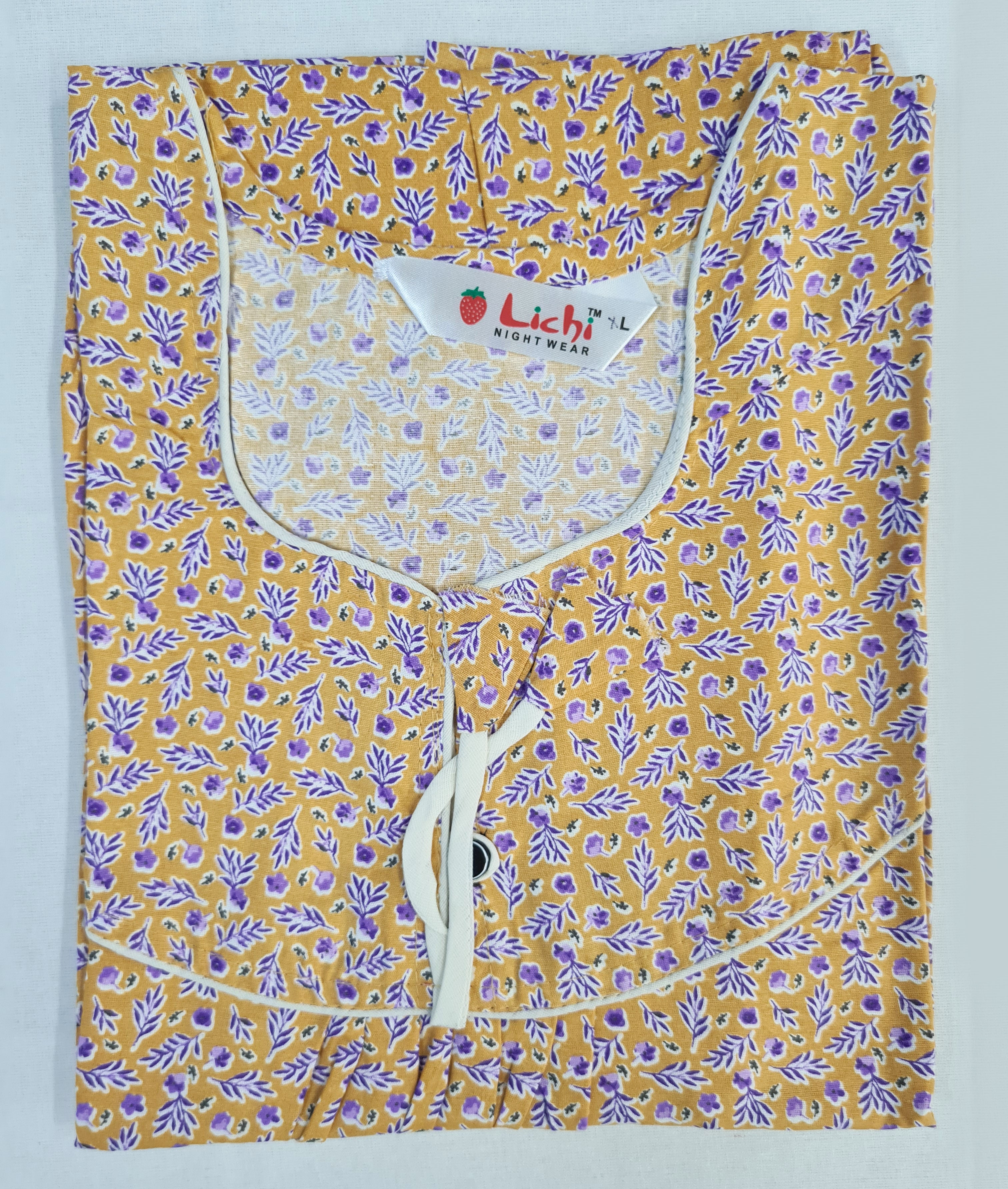 Lichi Cool Cool Printed Cotton Night Gown