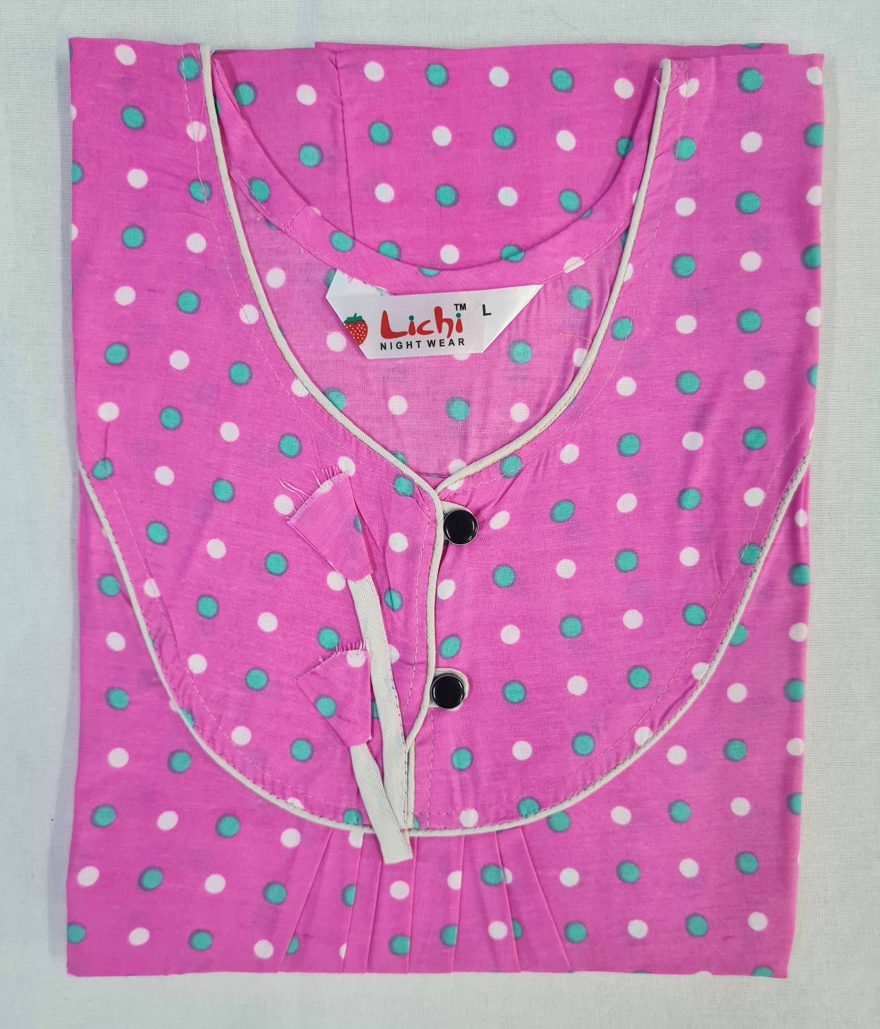 Lichi Cool Cool Printed Cotton Night Gown