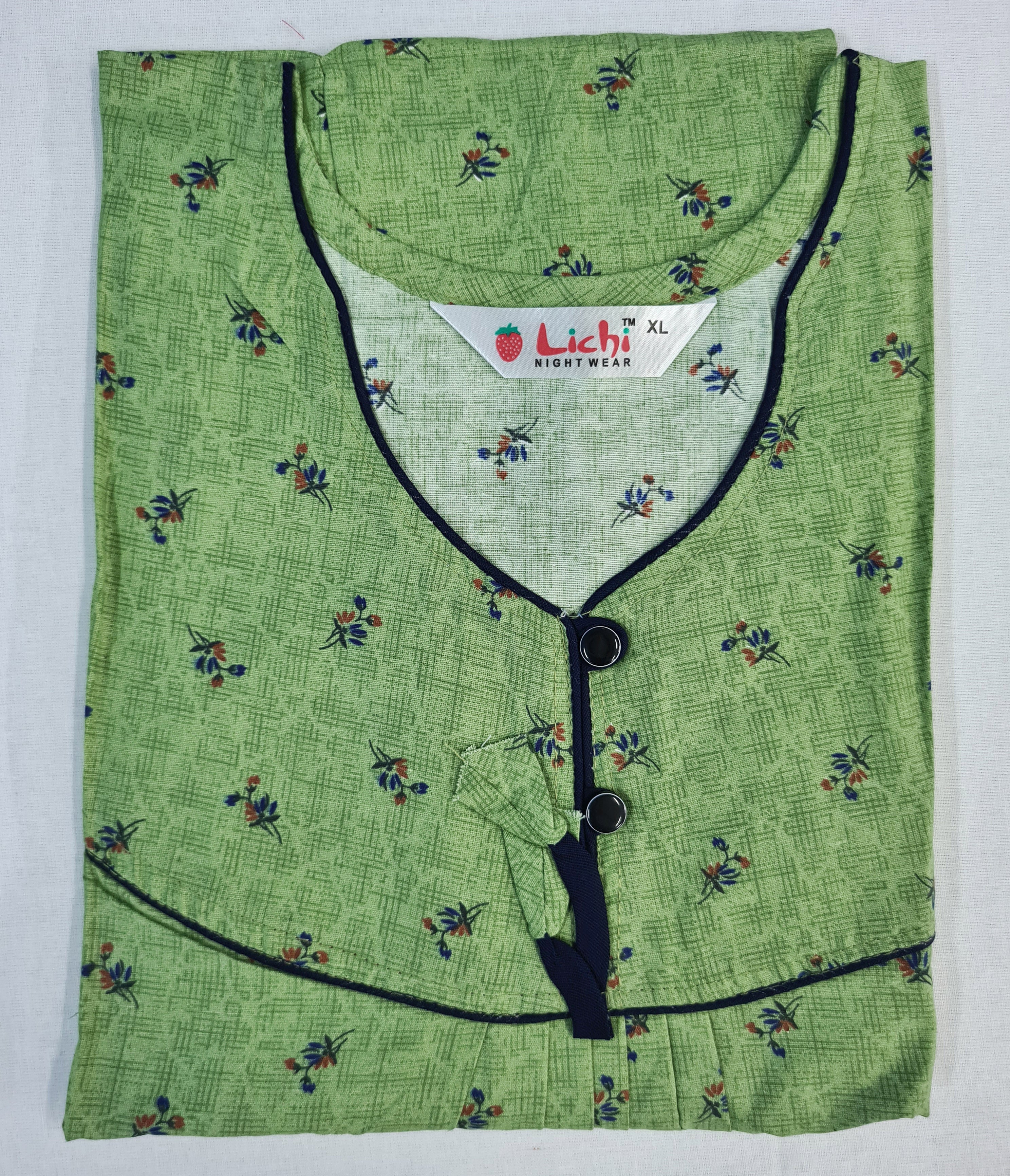 Lichi Cool Cool Printed Cotton Night Gown