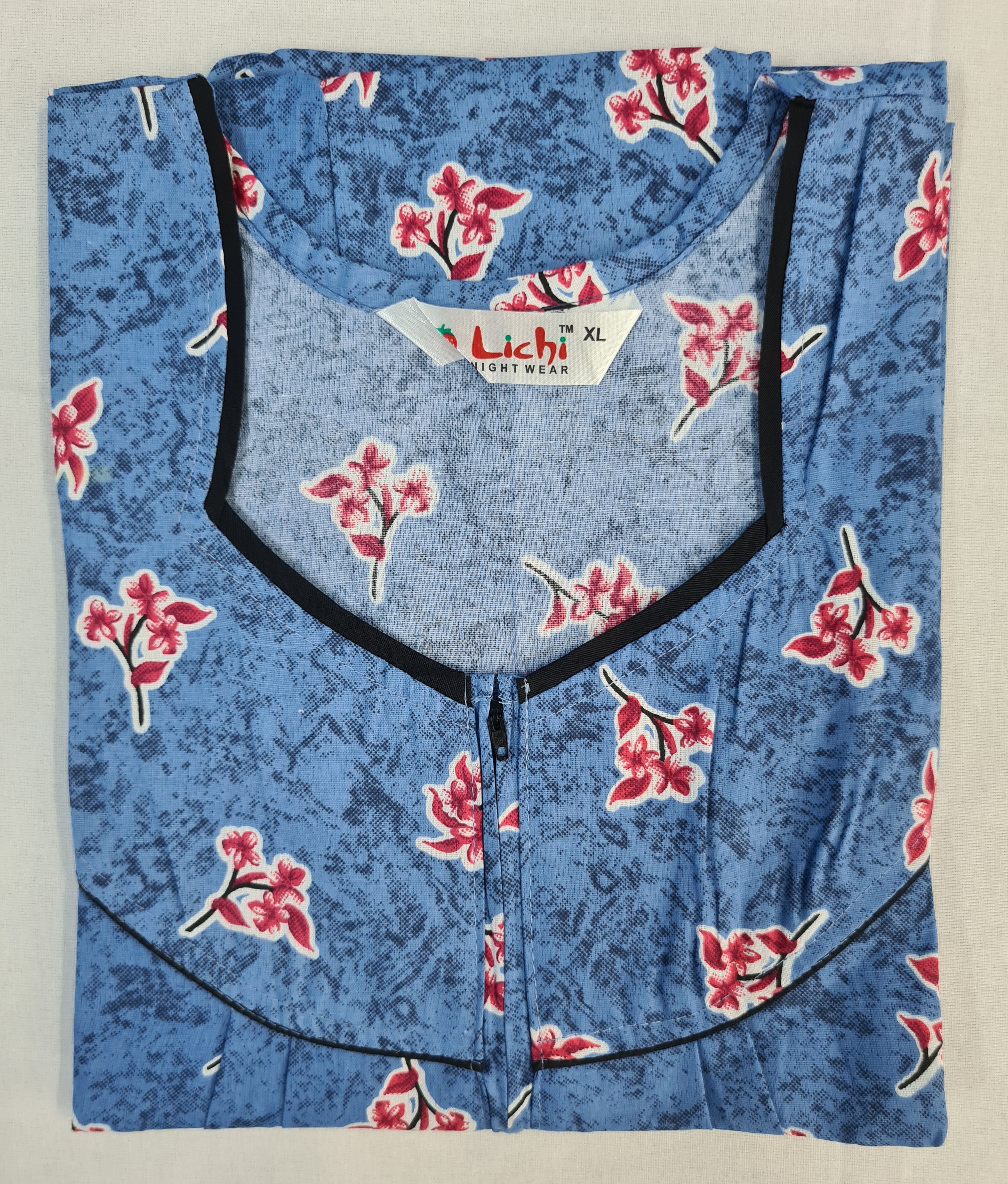 Lichi Cool Cool Printed Cotton Night Gown