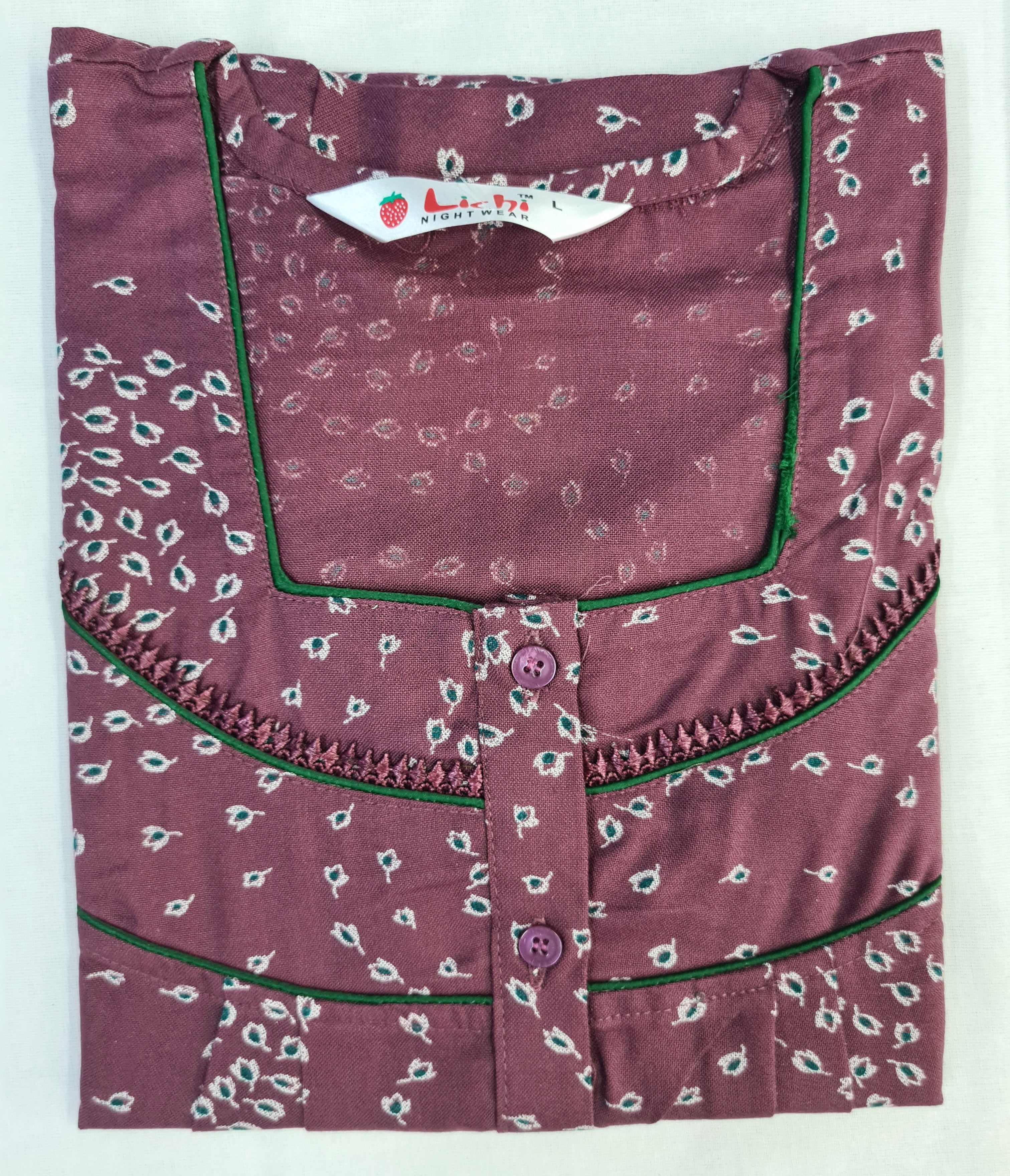 Lichi Aalpine Pocket Heavy Alpine Soft Cotton Night Gown