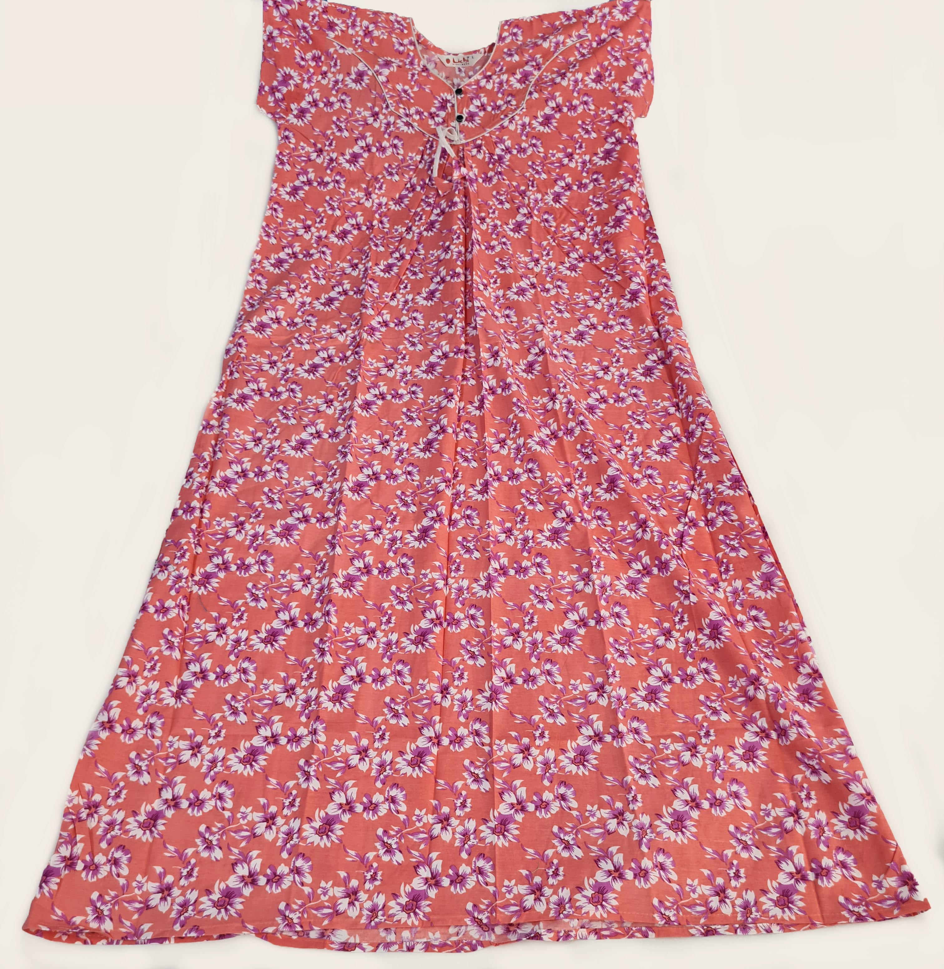 Lichi Cool Cool Printed Cotton Night Gown