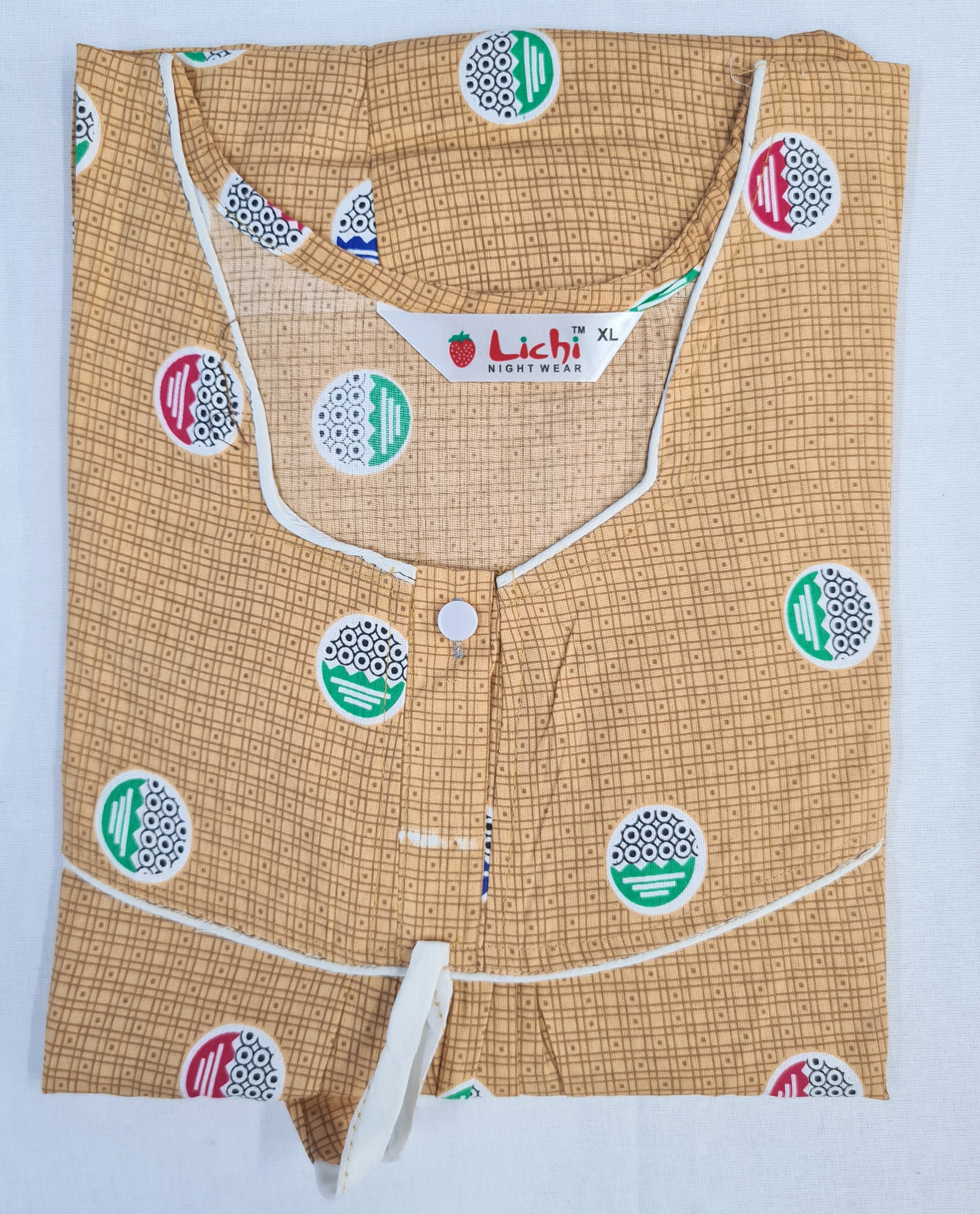 Lichi Cool Cool Printed Cotton Night Gown