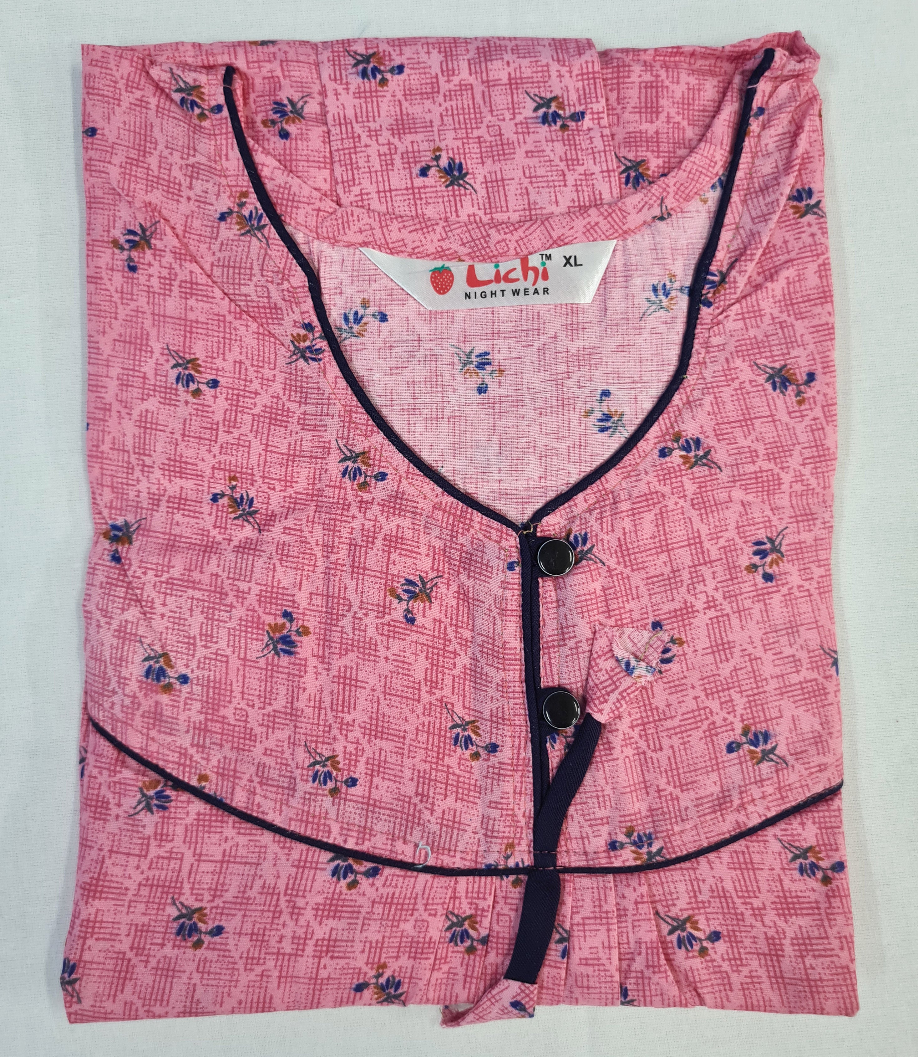 Lichi Cool Cool Printed Cotton Night Gown