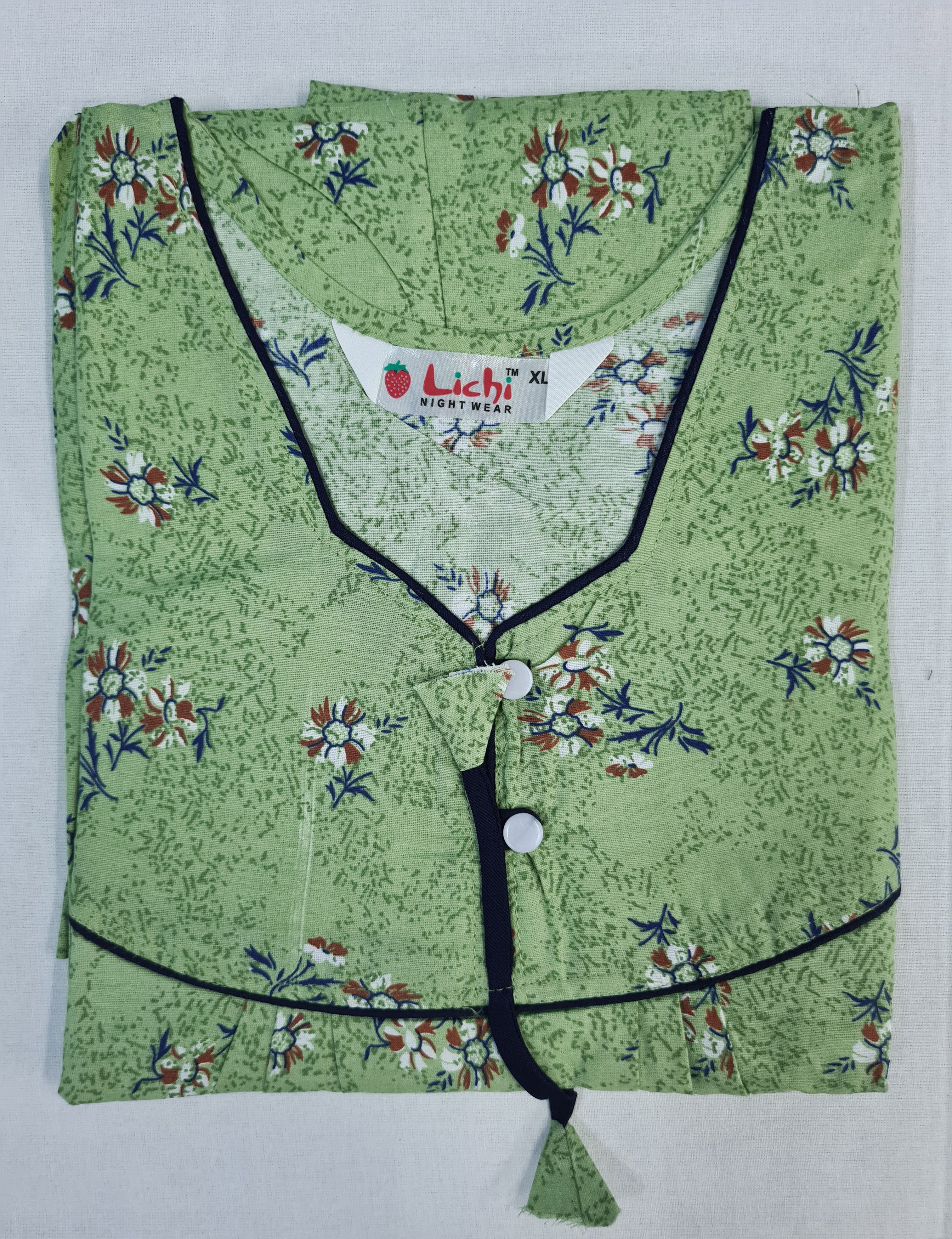 Lichi Cool Cool Printed Cotton Night Gown