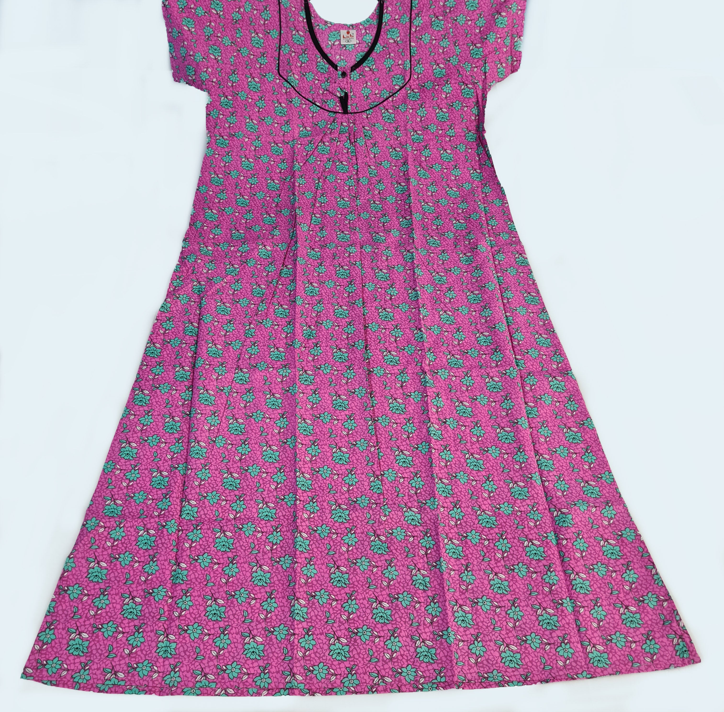 Lichi Cool Cool Printed Cotton Night Gown