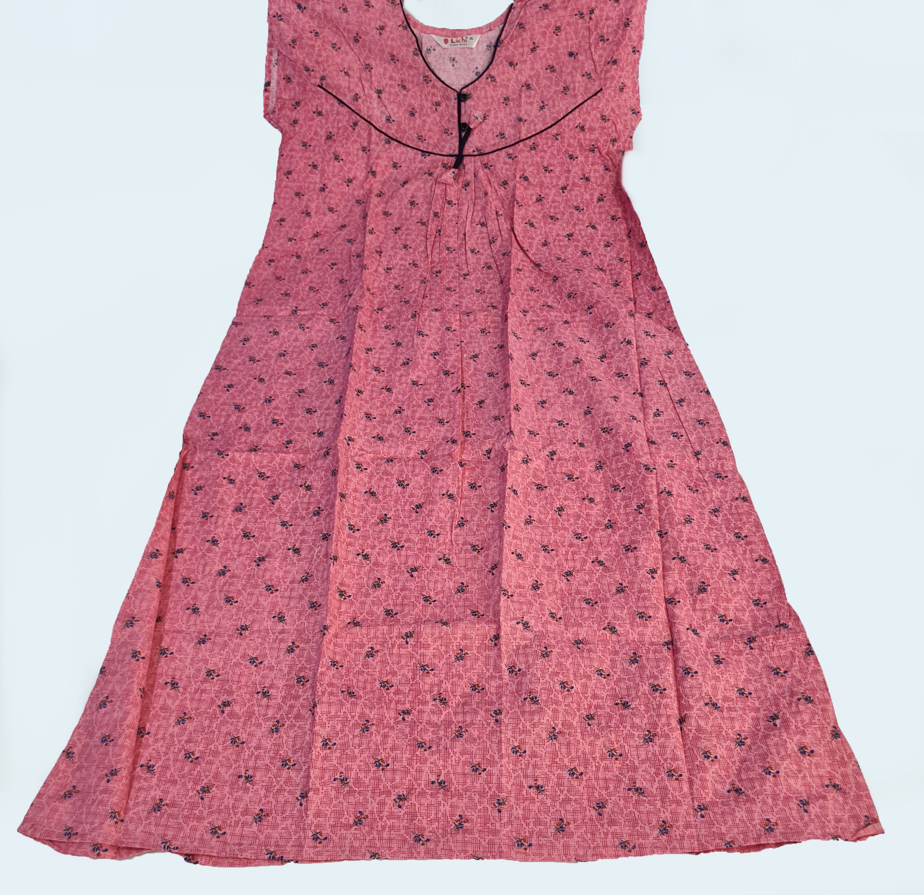 Lichi Cool Cool Printed Cotton Night Gown