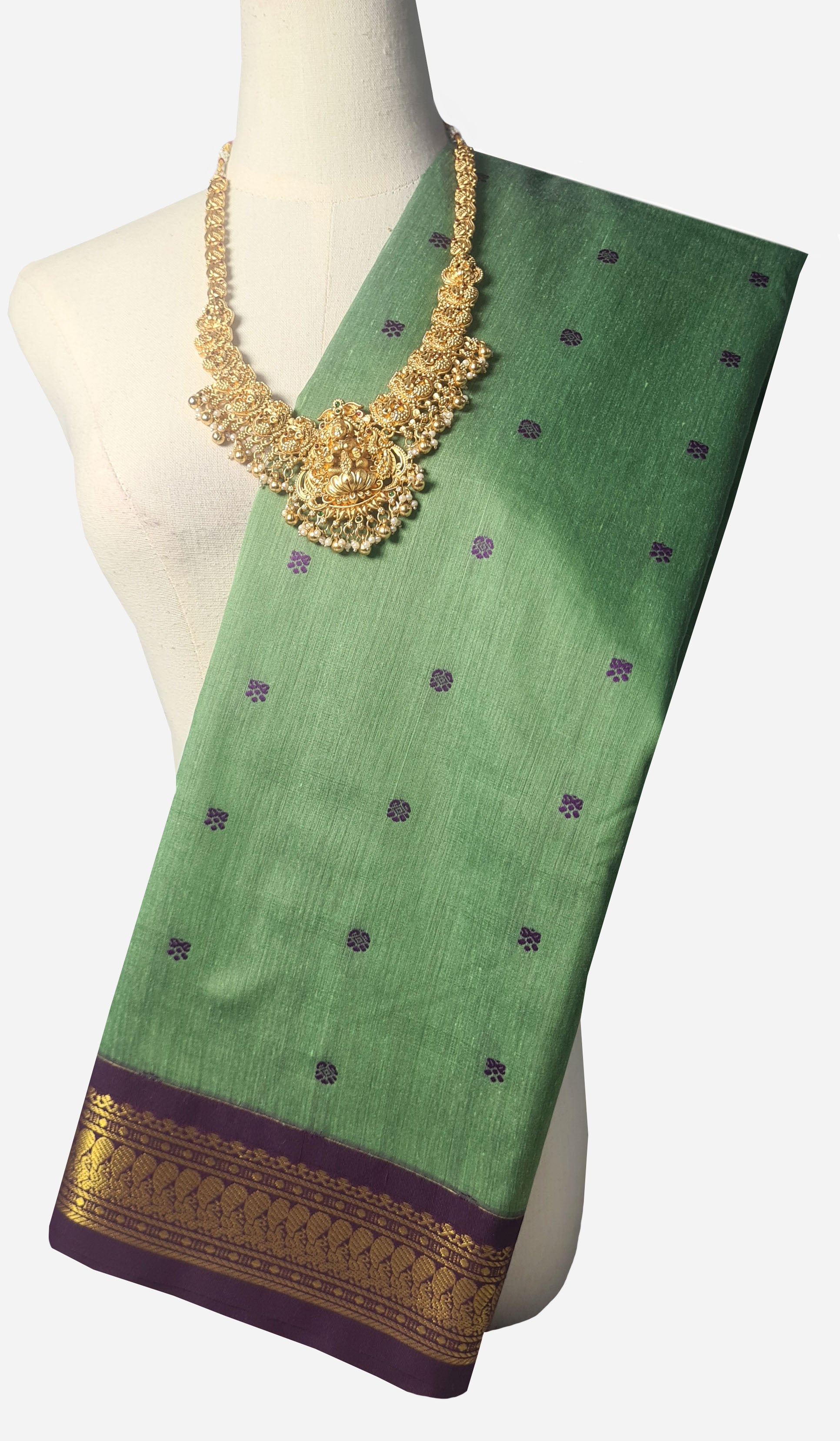 Vairaoosi Agarlic Cotton Silk Sarees