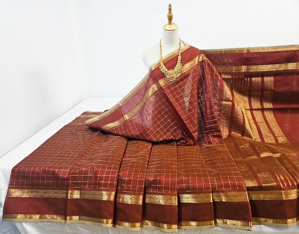 Kanchipuram Pure Silk Cotton Saree