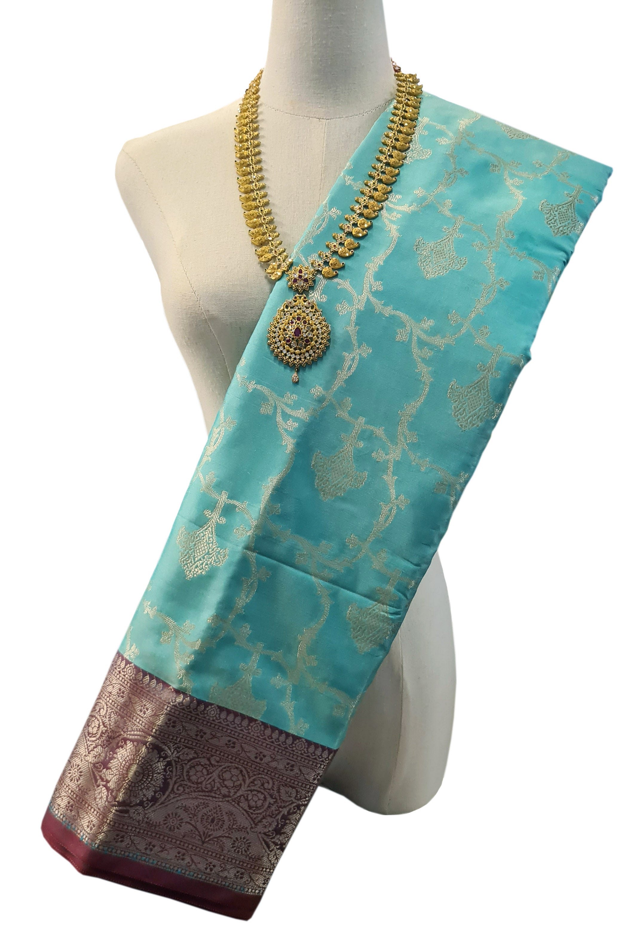 Banarasi Katan Jaal Silk Sarees