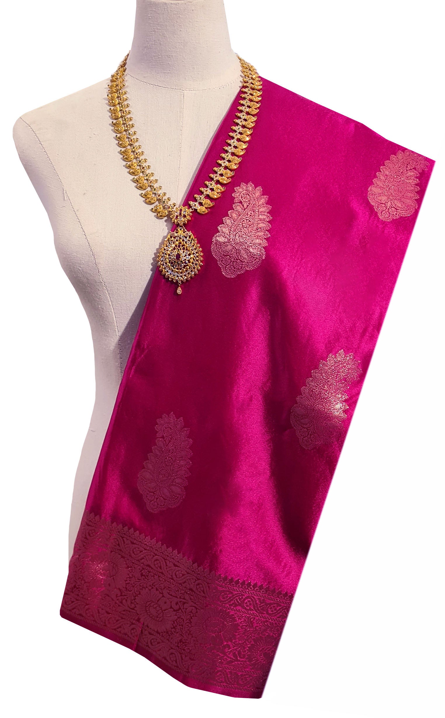 Bengaluru Crape Antic Silk Meena Sarees