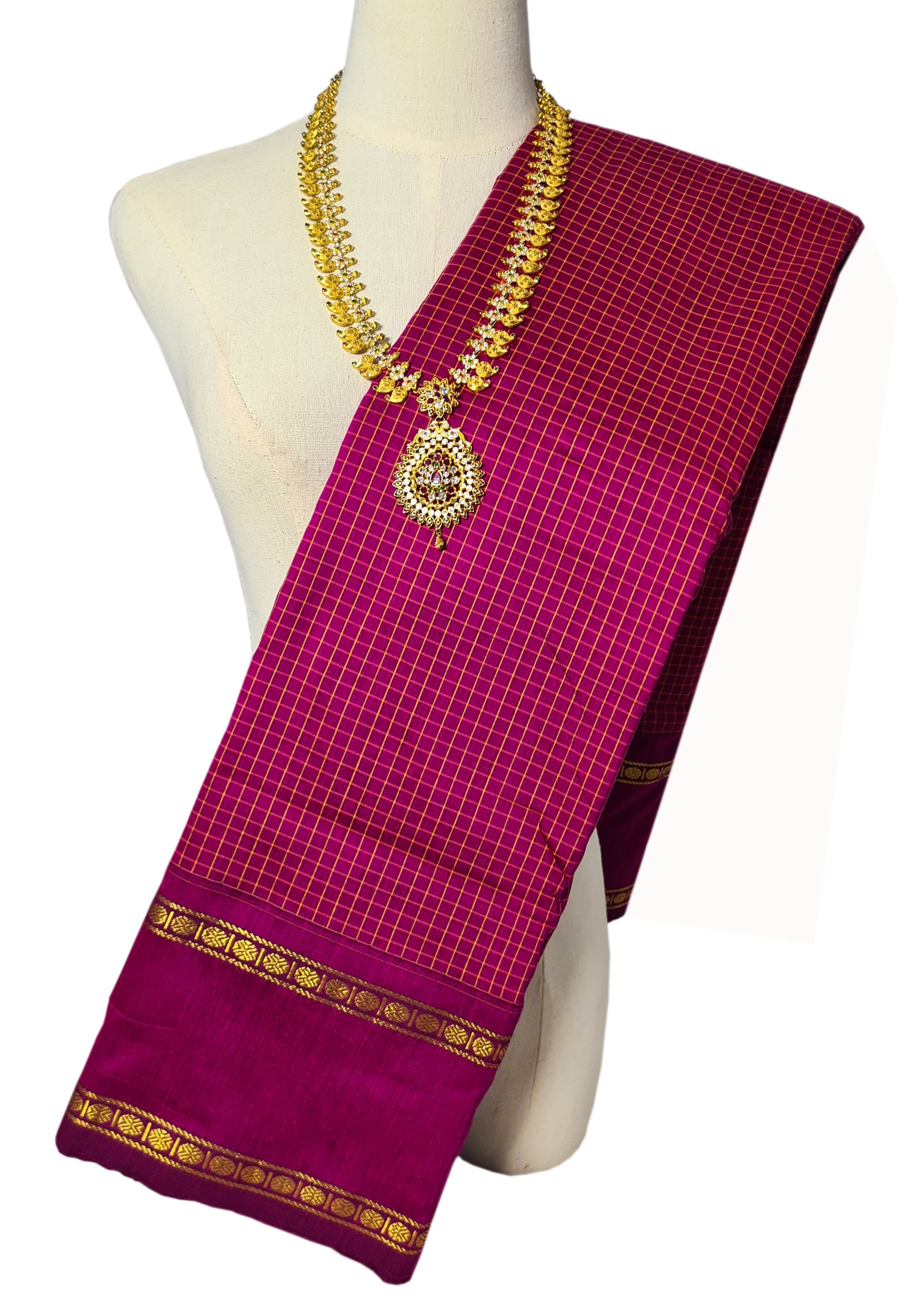 Vairaoosi Agarlic Cotton Silk Sarees