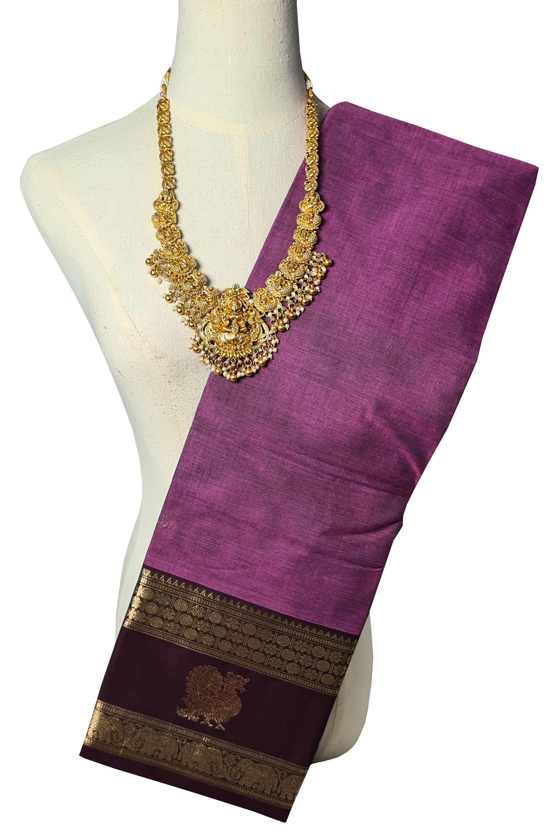Kanchipuram Rich pallu Cotton Sarees