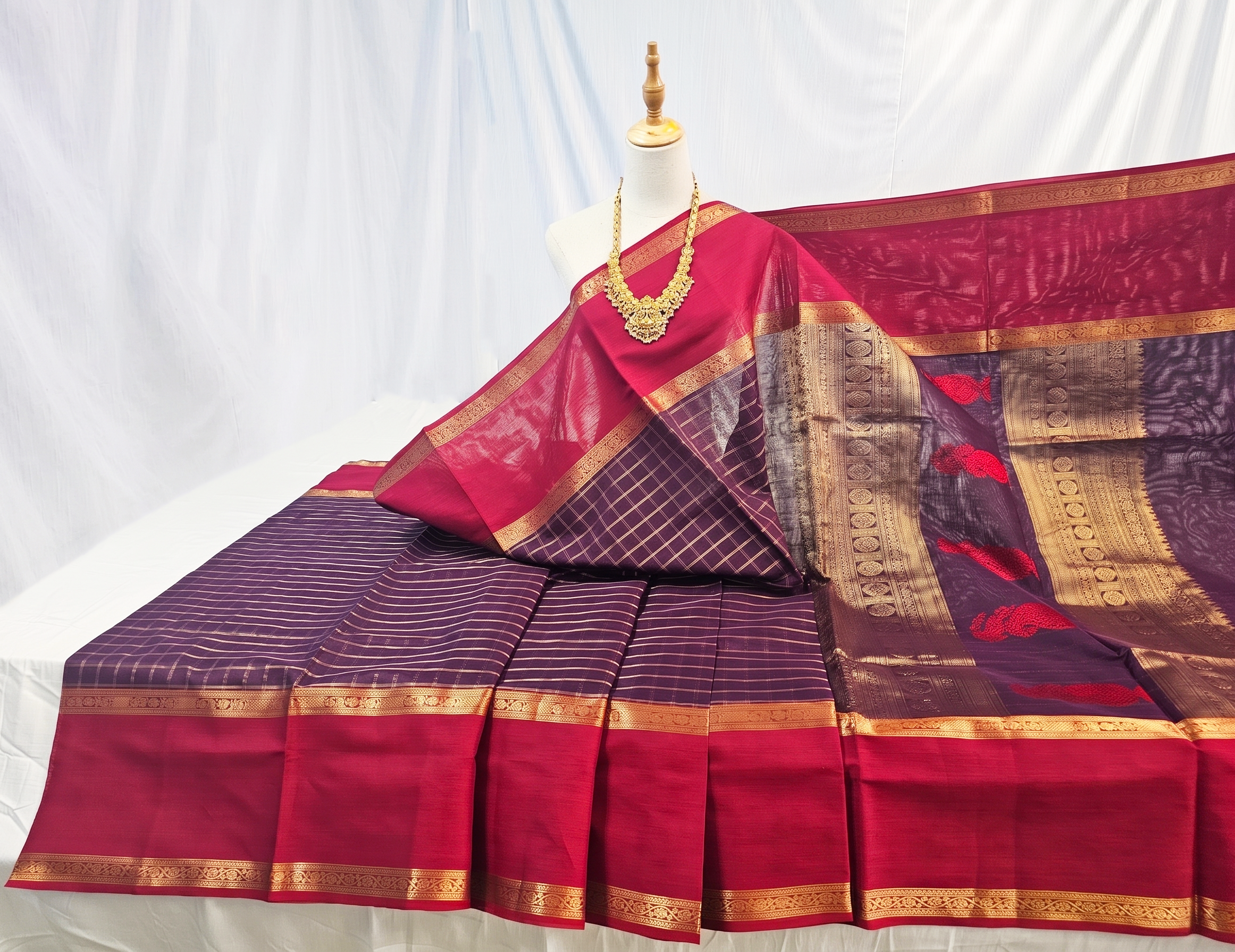 Kanchipuram Pure Silk Cotton Saree