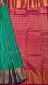 Kanchi Vegan Silk Saree With Contrast Blouse and Rich Jari Pallu