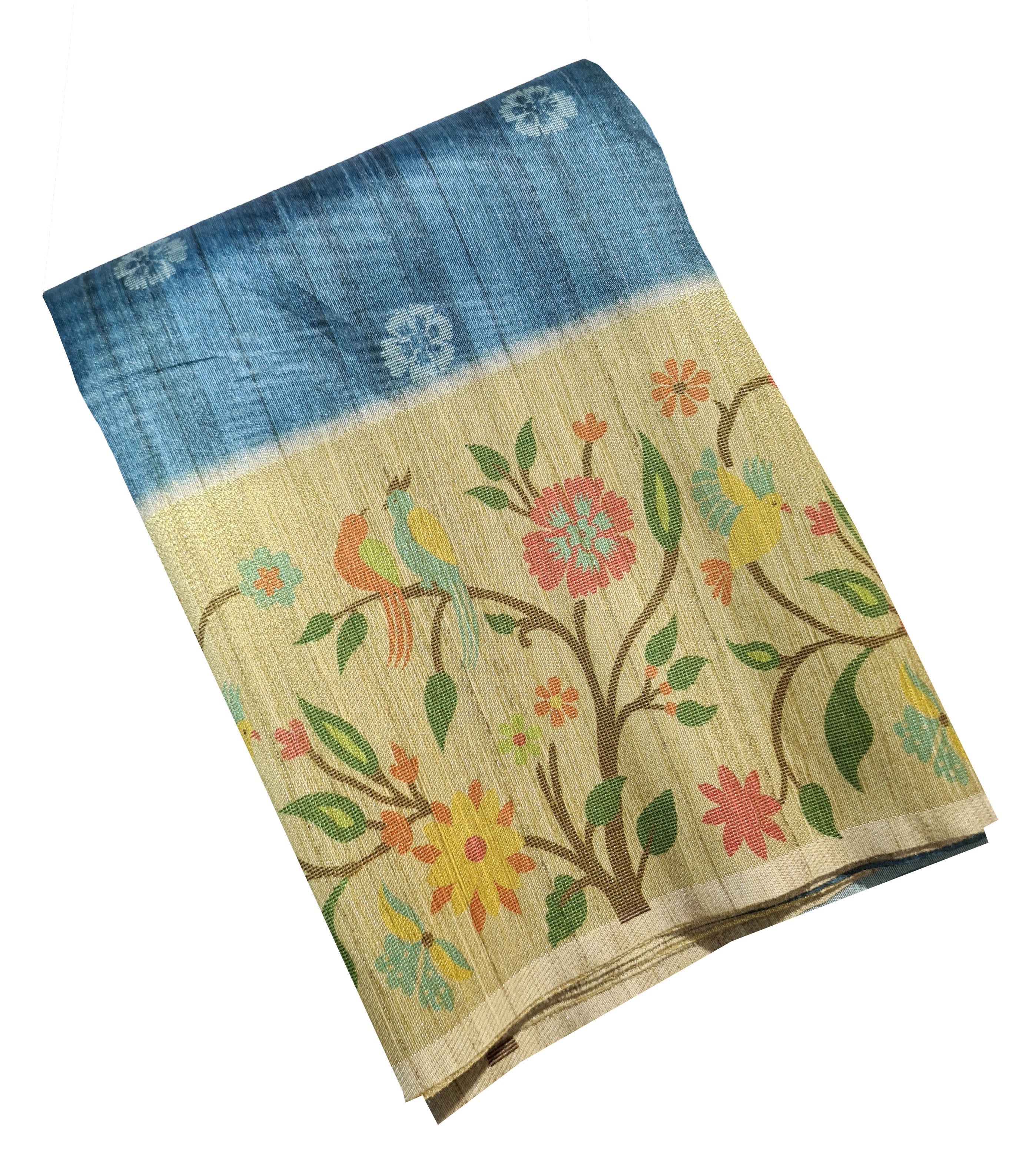 Semi Tusaar Antic Design Sarees