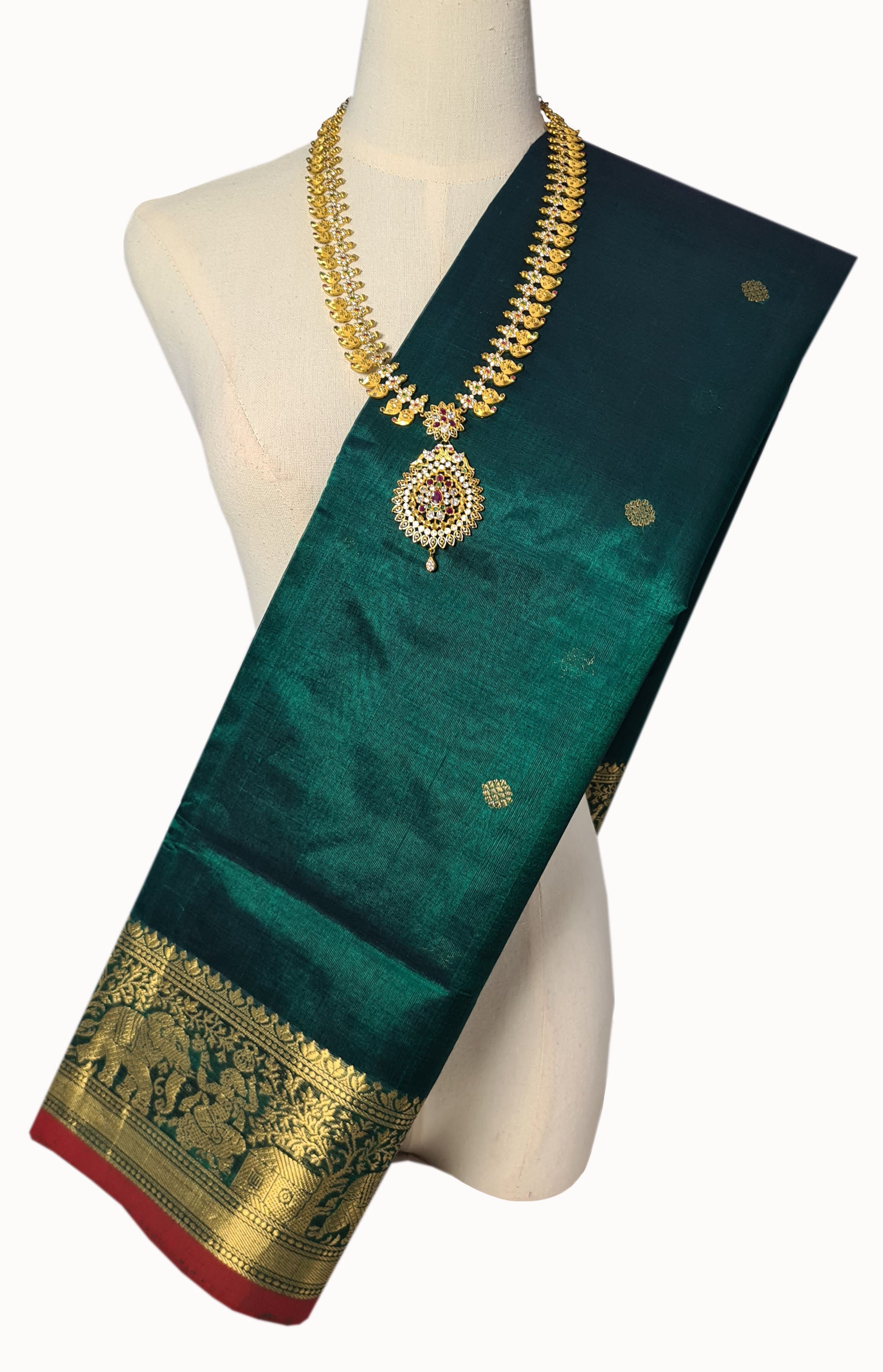 Kanchipuram Pure Silk Cotton Saree