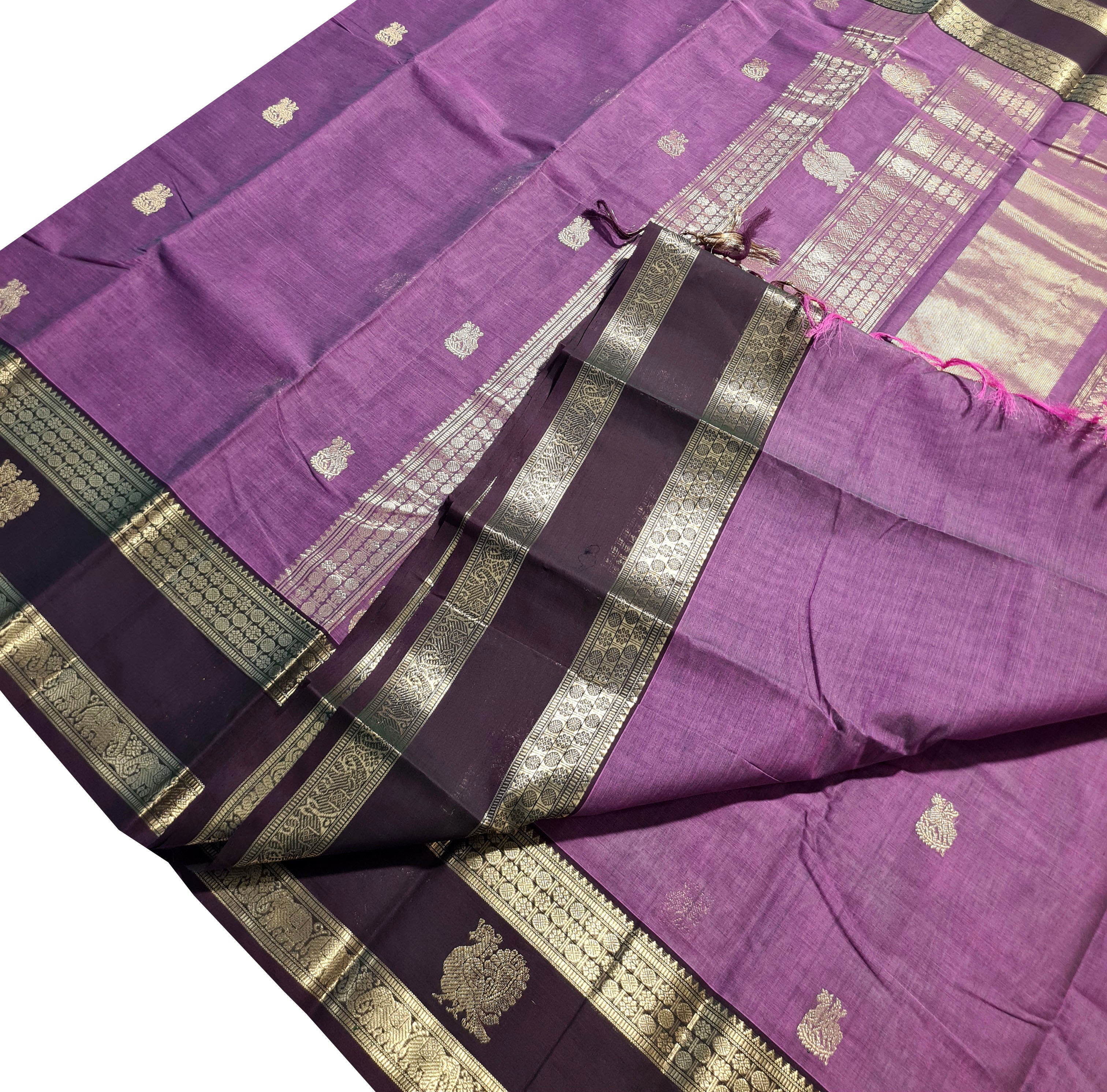 Kanchipuram Rich pallu Cotton Sarees