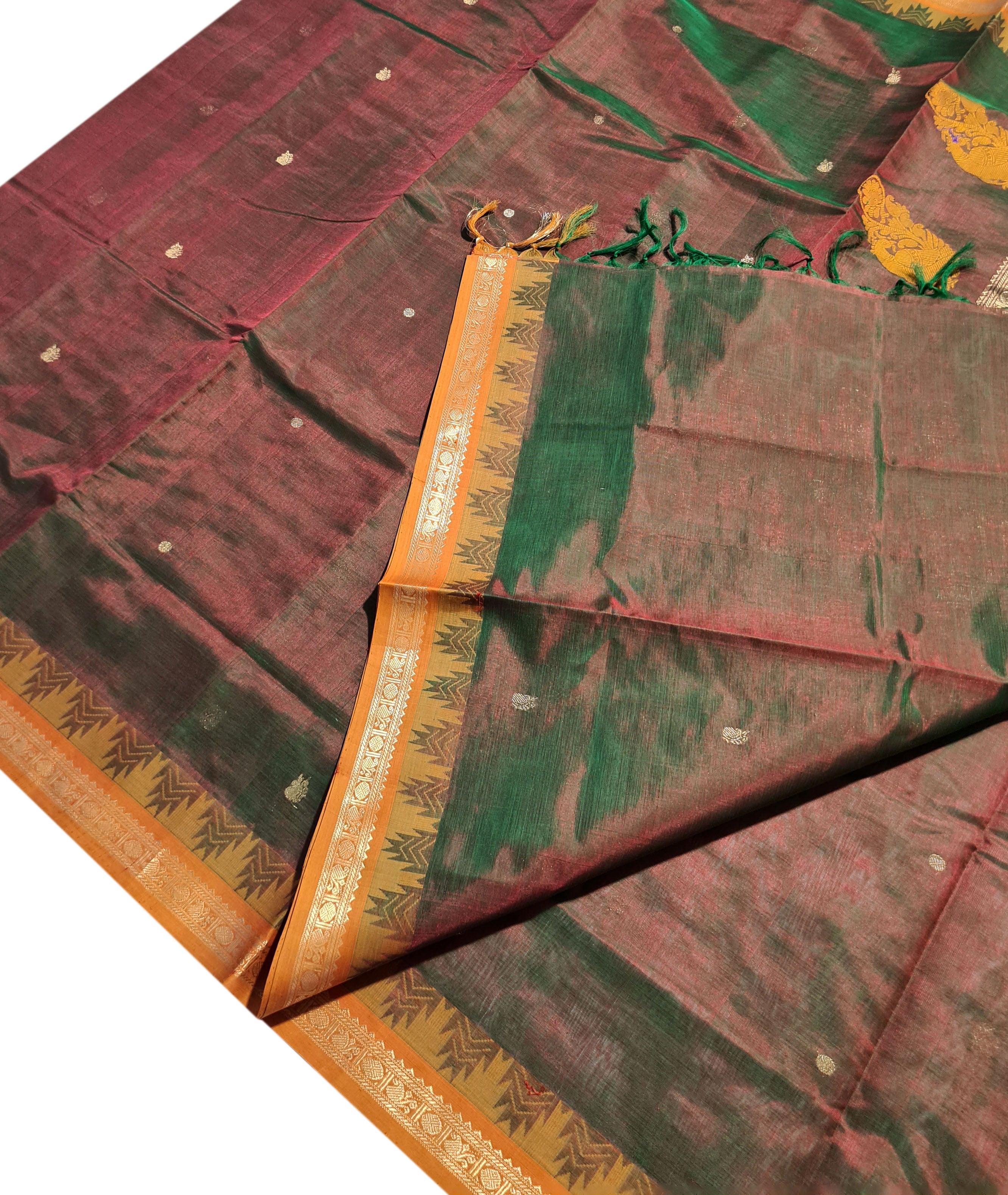 Kanchipuram Pure Silk Cotton Saree