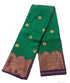 Kanchi Vegan Silk Saree With Contrast Blouse and Rich Jari Pallu