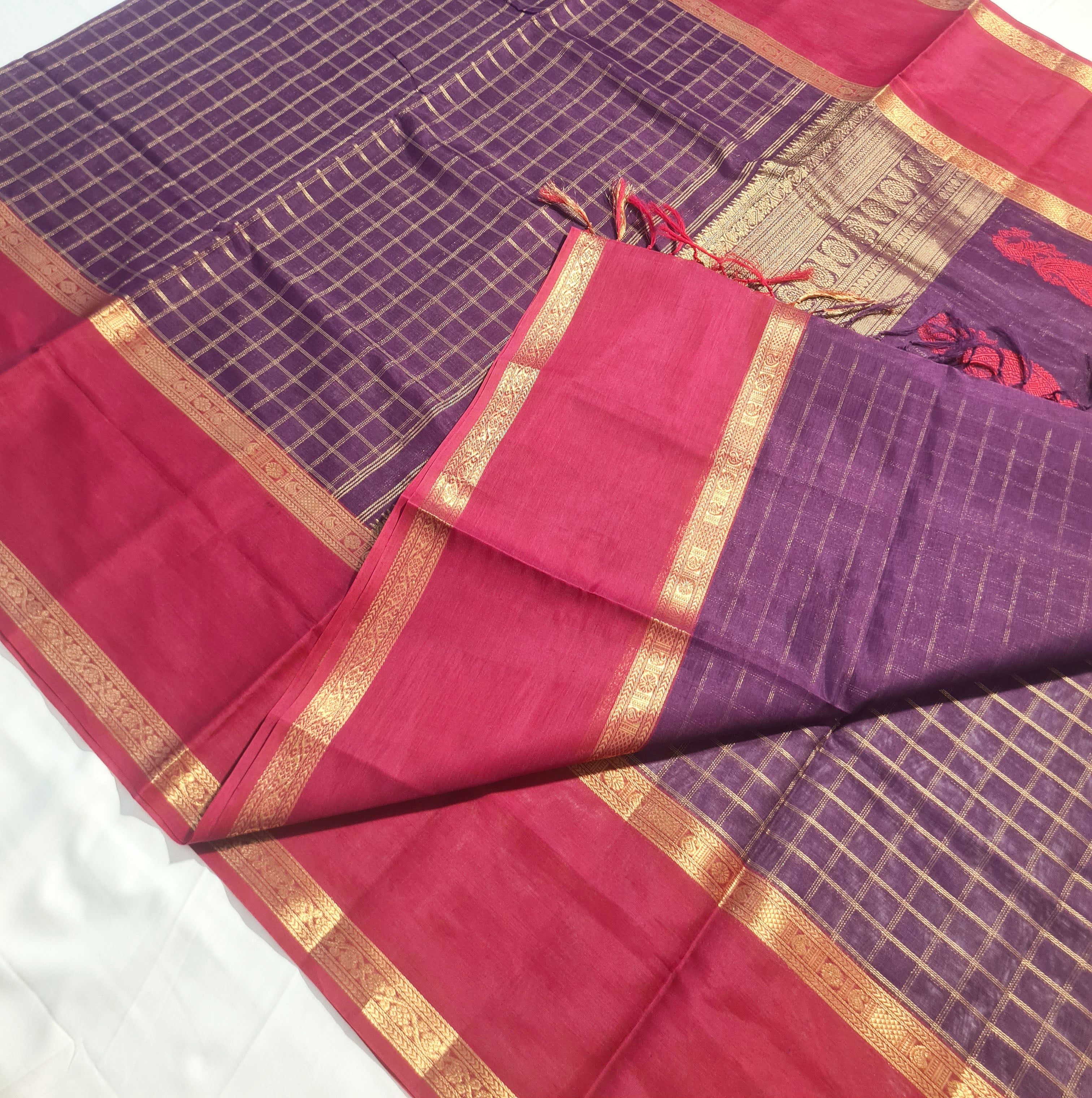 Kanchipuram Pure Silk Cotton Saree