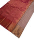 Kanchi Vegan Silk Saree With Contrast Blouse and Rich Jari Pallu